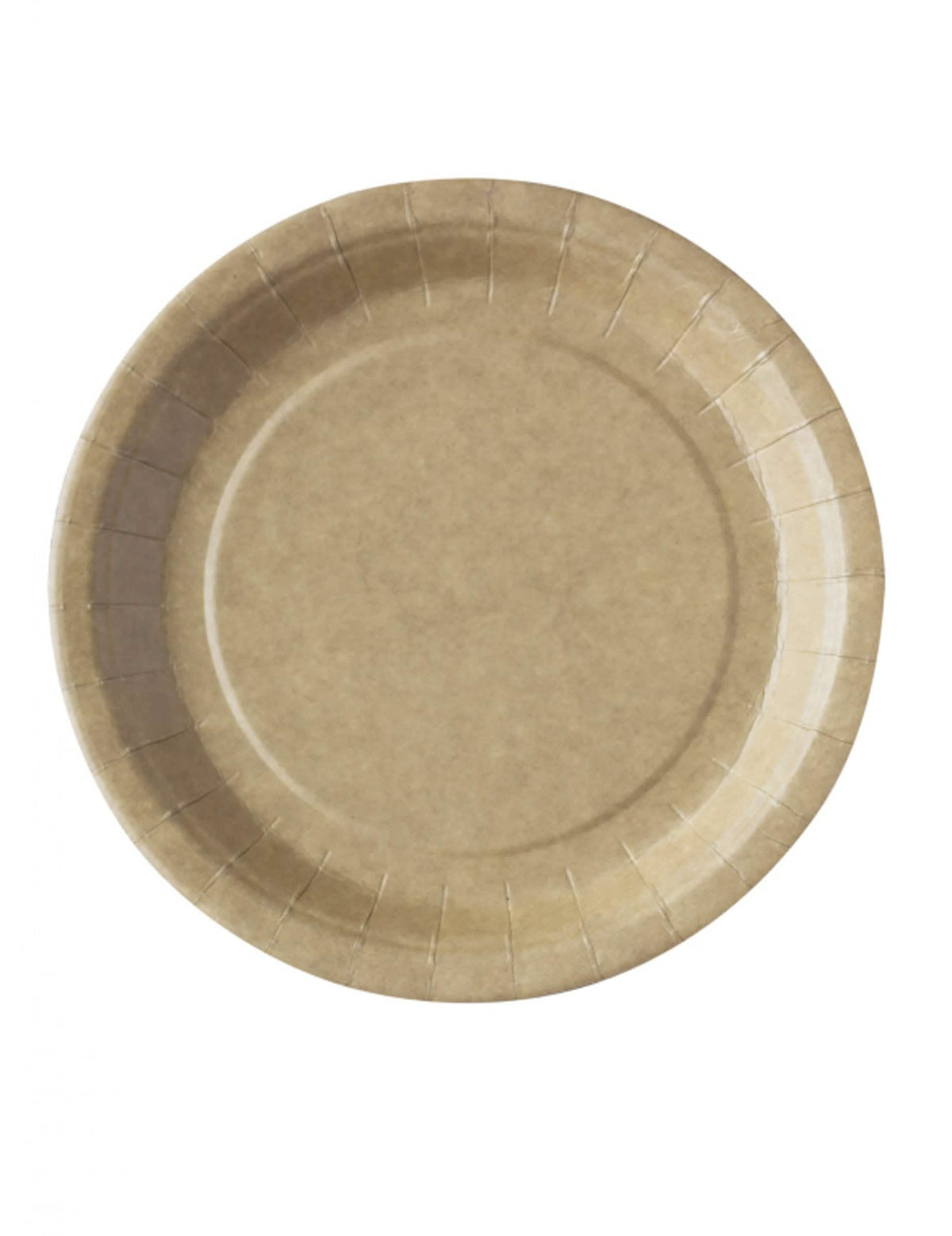 farfurii kraft ecologice compostabile pentru petrecere maro set de 50