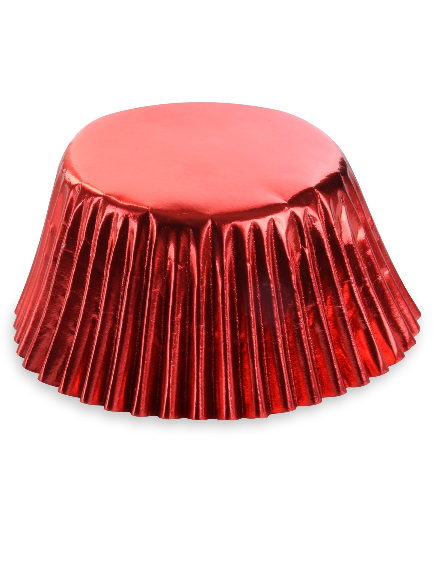 Moules à cupcake en papier rouges métallisés