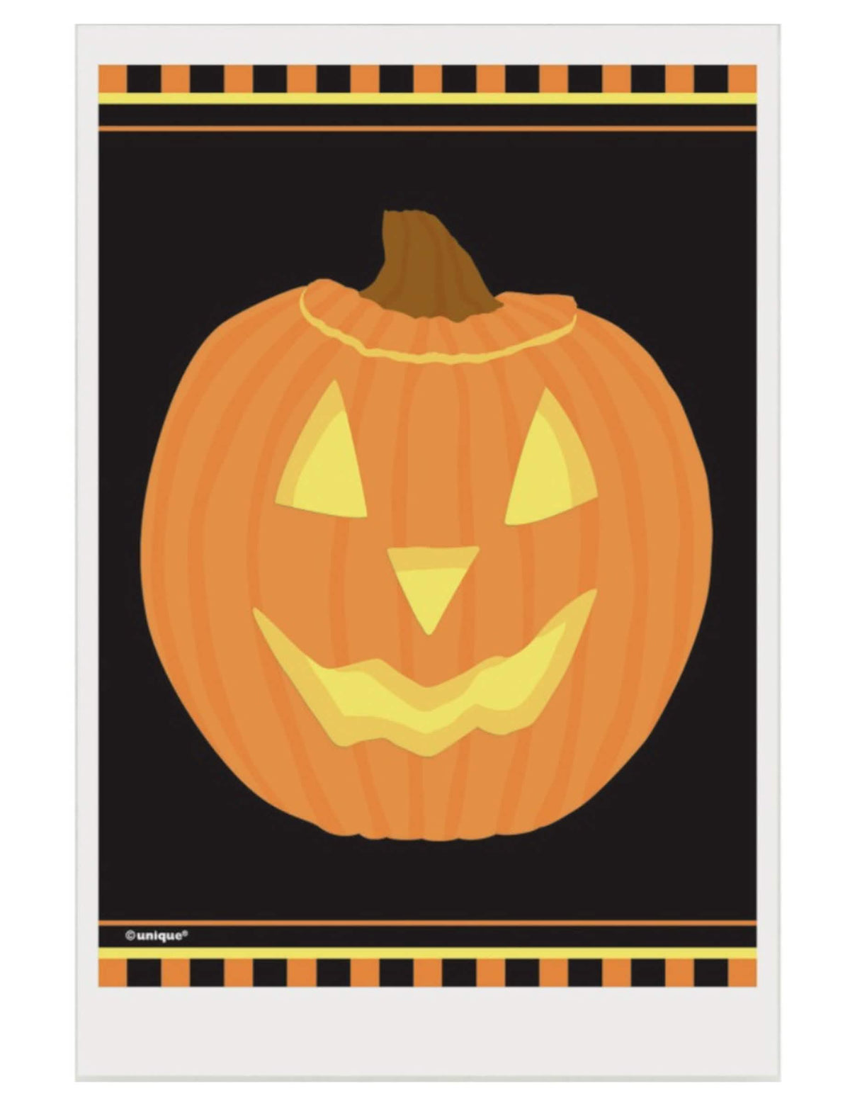 Pungi din plastic cu dovleac de halloween pentru petrecere, portocaliu și negru