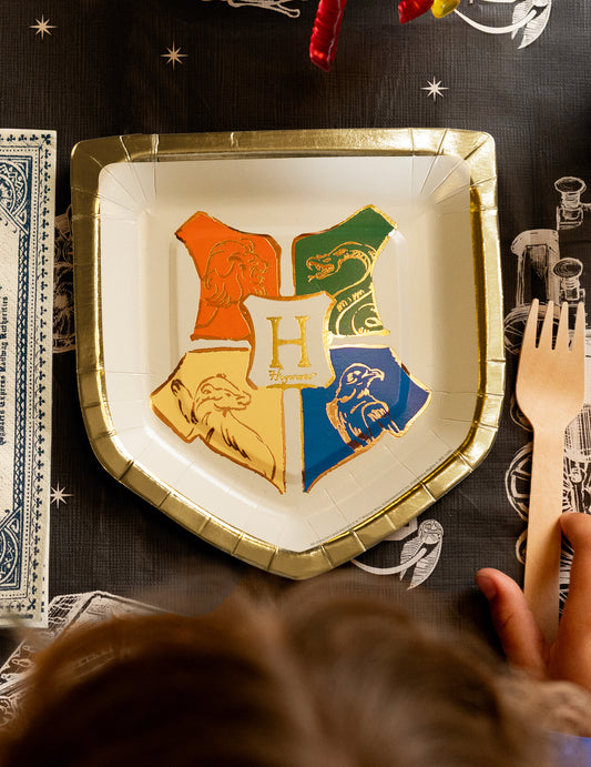 6 farfurii din hârtie Harry Potter™ Blazonul Hogwarts 26x18 cm