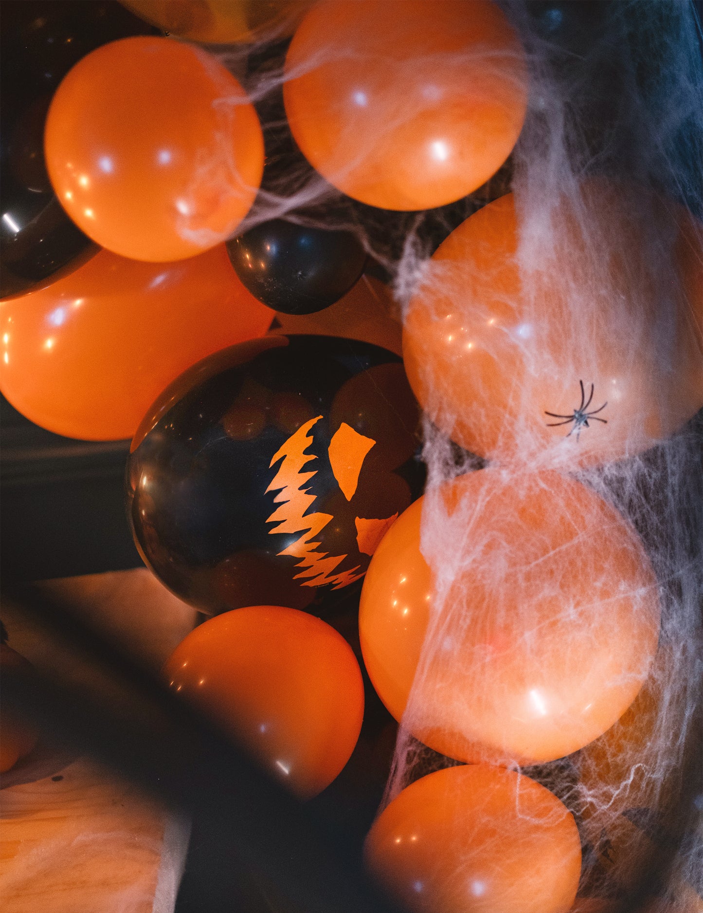 6 baloane terifiante de dovleac 25 cm