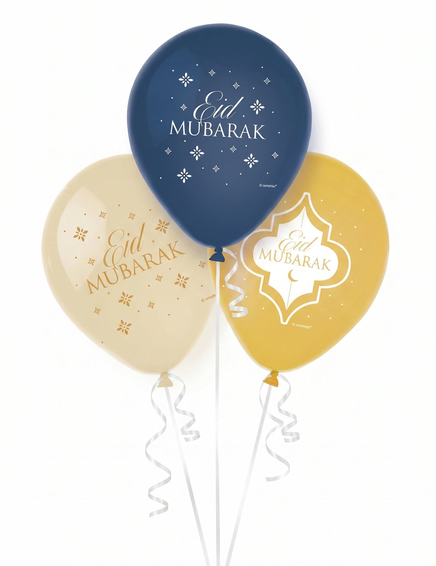 6 baloane din latex pentru Eid Mubarak, 27,5 cm decorare