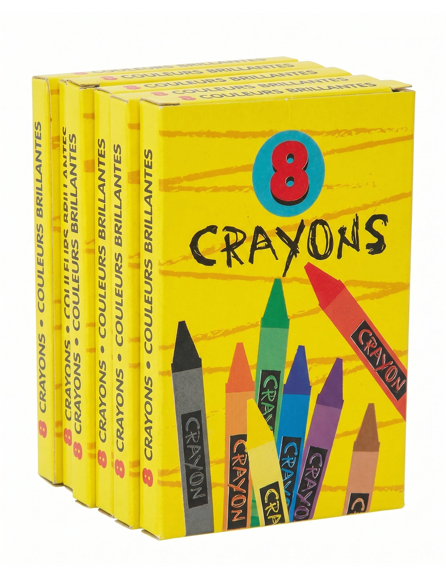 6 cutii de creioane colorate 8.8 cm pentru ziua de naștere