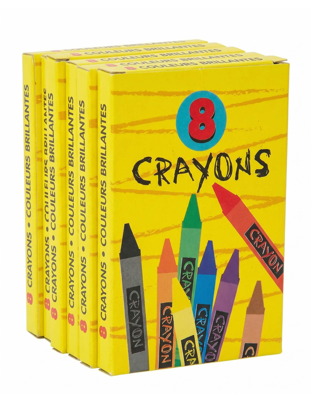 6 cutii de creioane colorate 8.8 cm pentru ziua de naștere