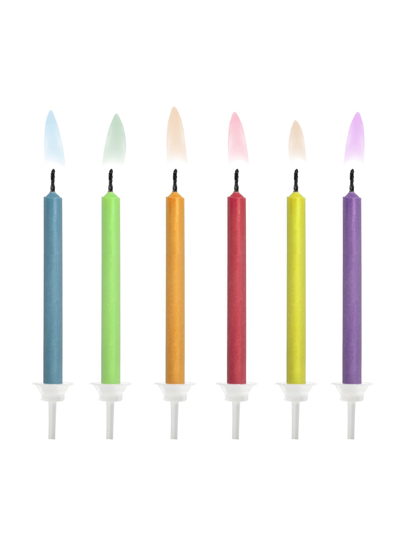 6 lumânări de naștere colorate 6 cm