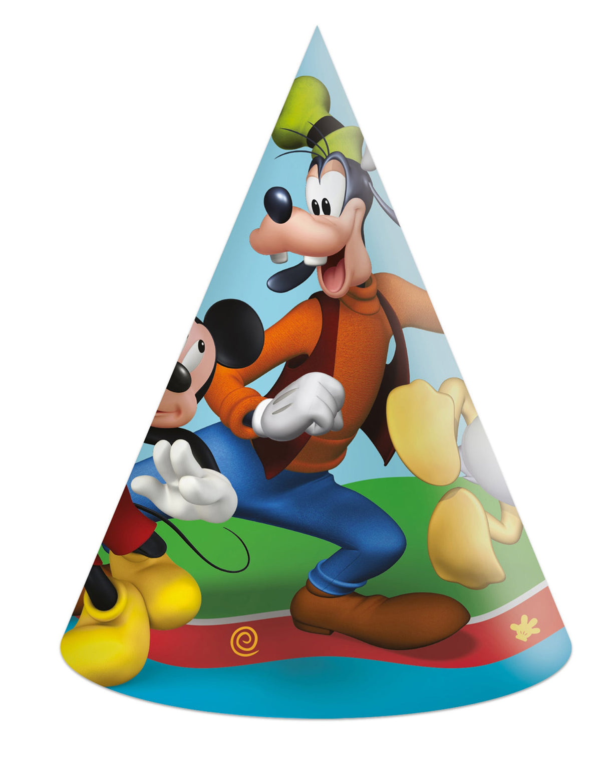 Chapeau de fête Mickey Mouse pour enfant bleu avec Mickey et Dingo