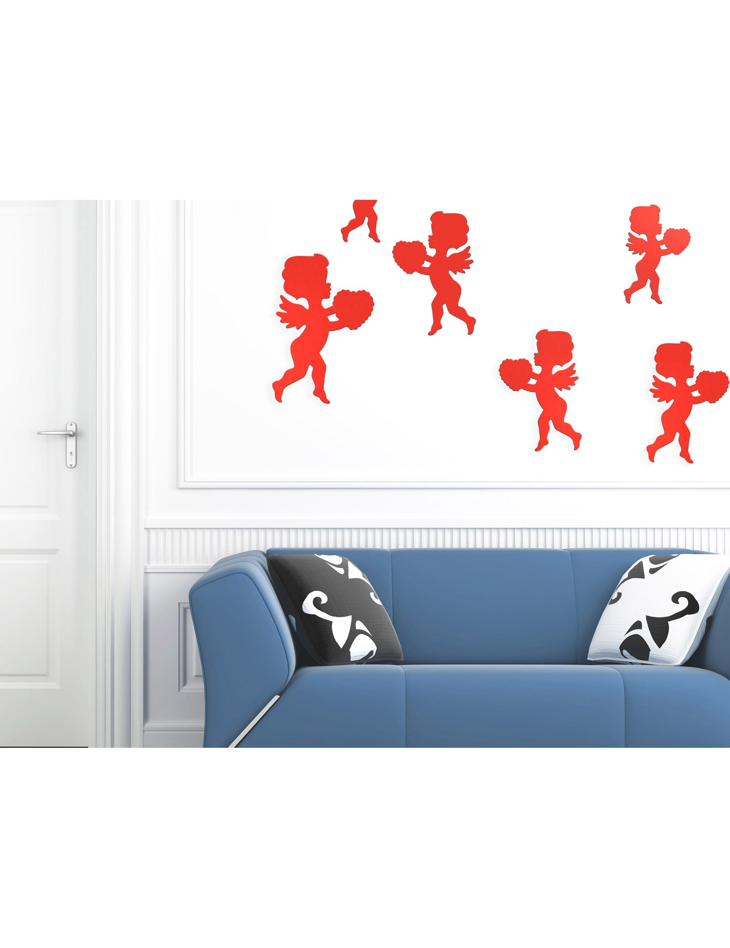 6 decorațiuni roșii Model de cupid