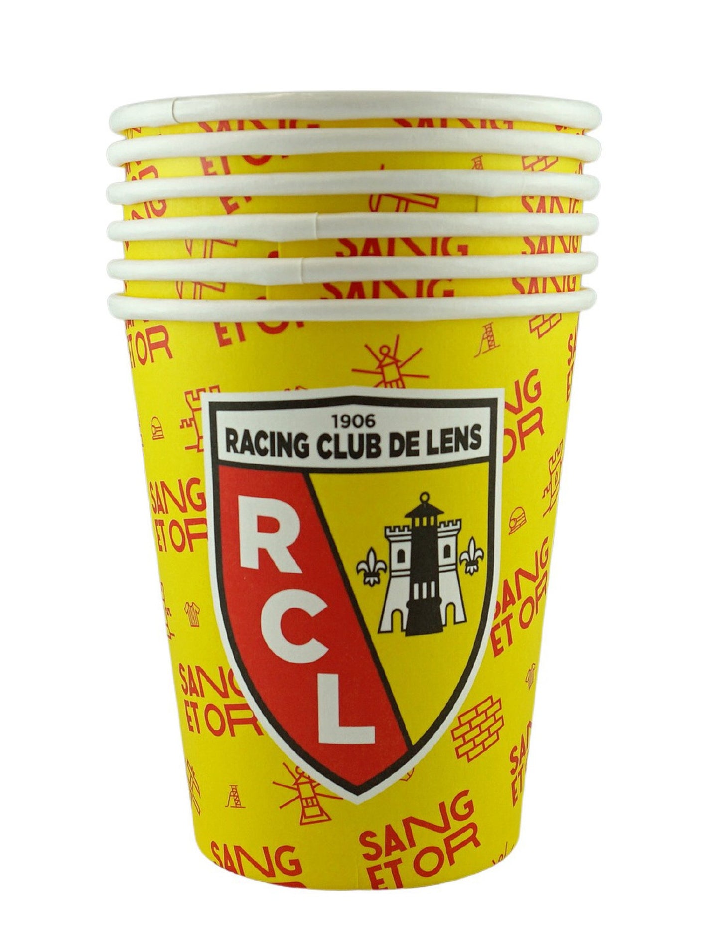 6 cupe de carton RC Lens 25 Cl