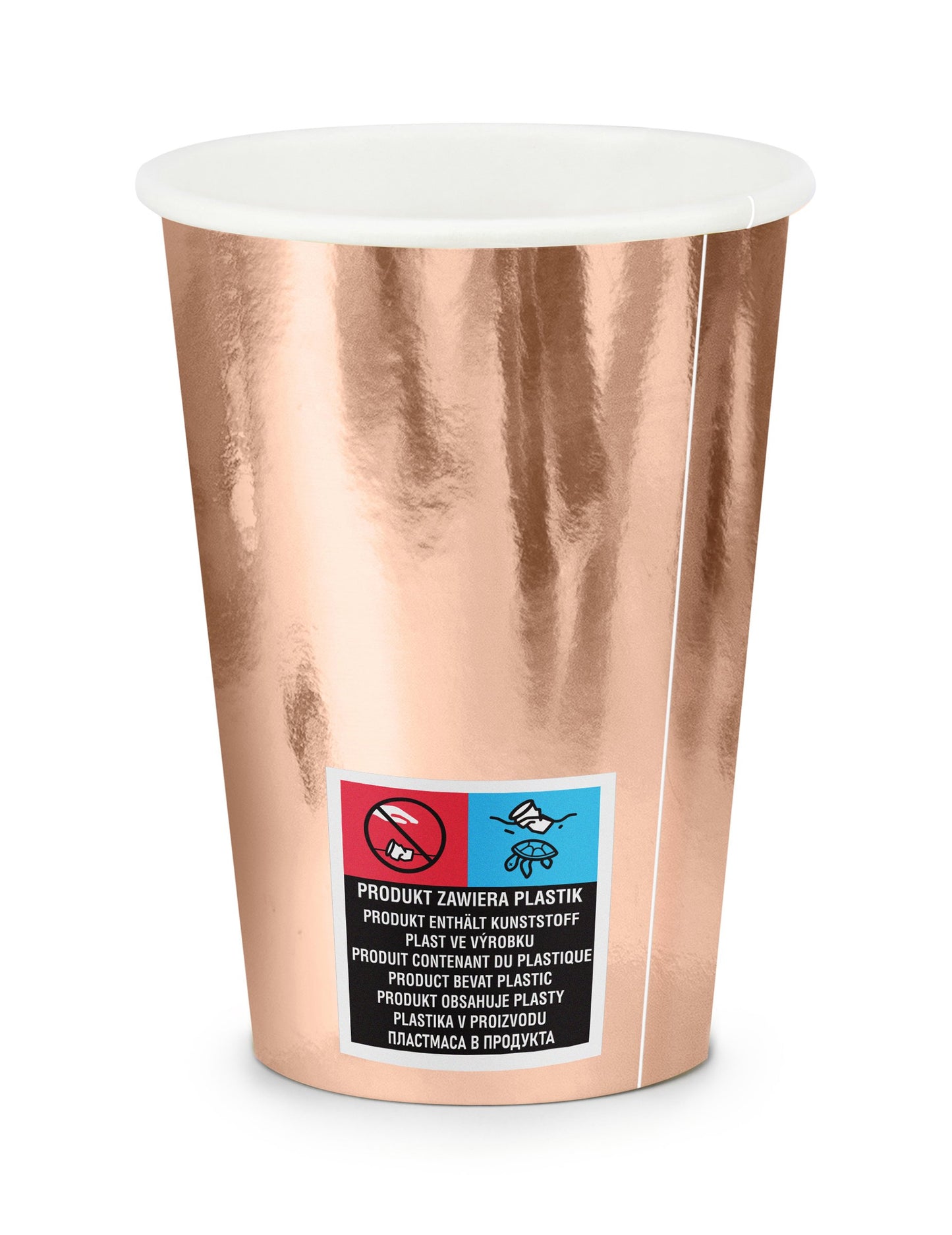 6 cupe de trandafiri de aur 220 ml