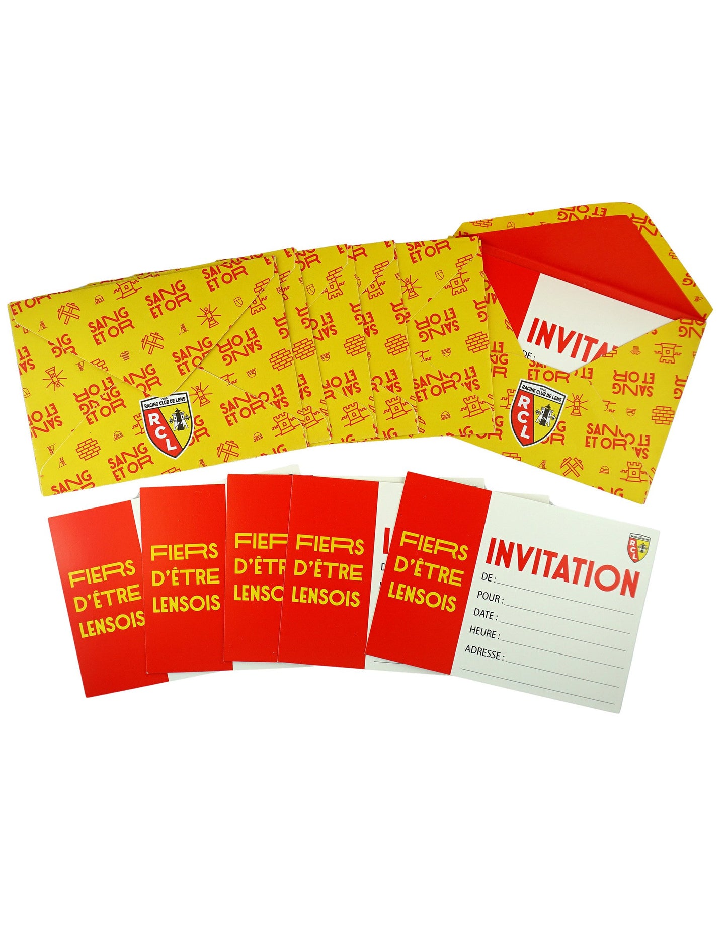 6 invitații și plicuri RC RC