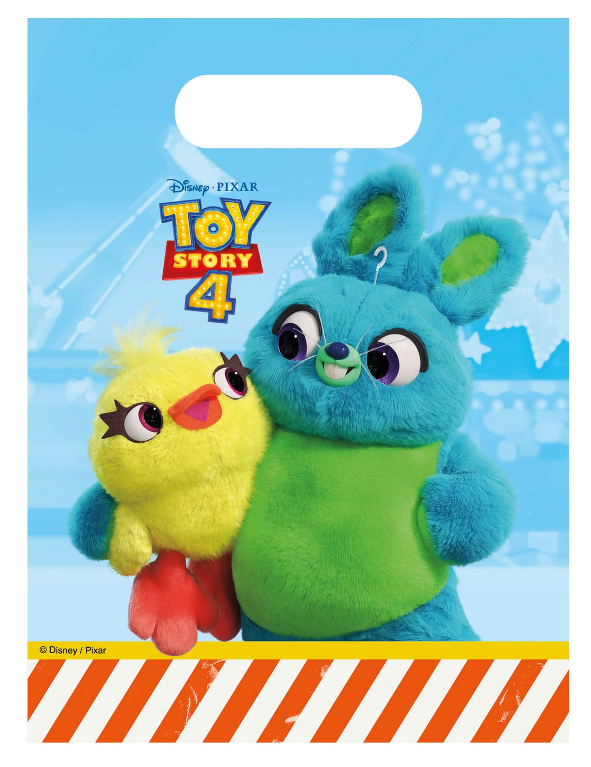 pungi cadou Toy Story 4 pentru copil albastre cu Ducky și Bunny