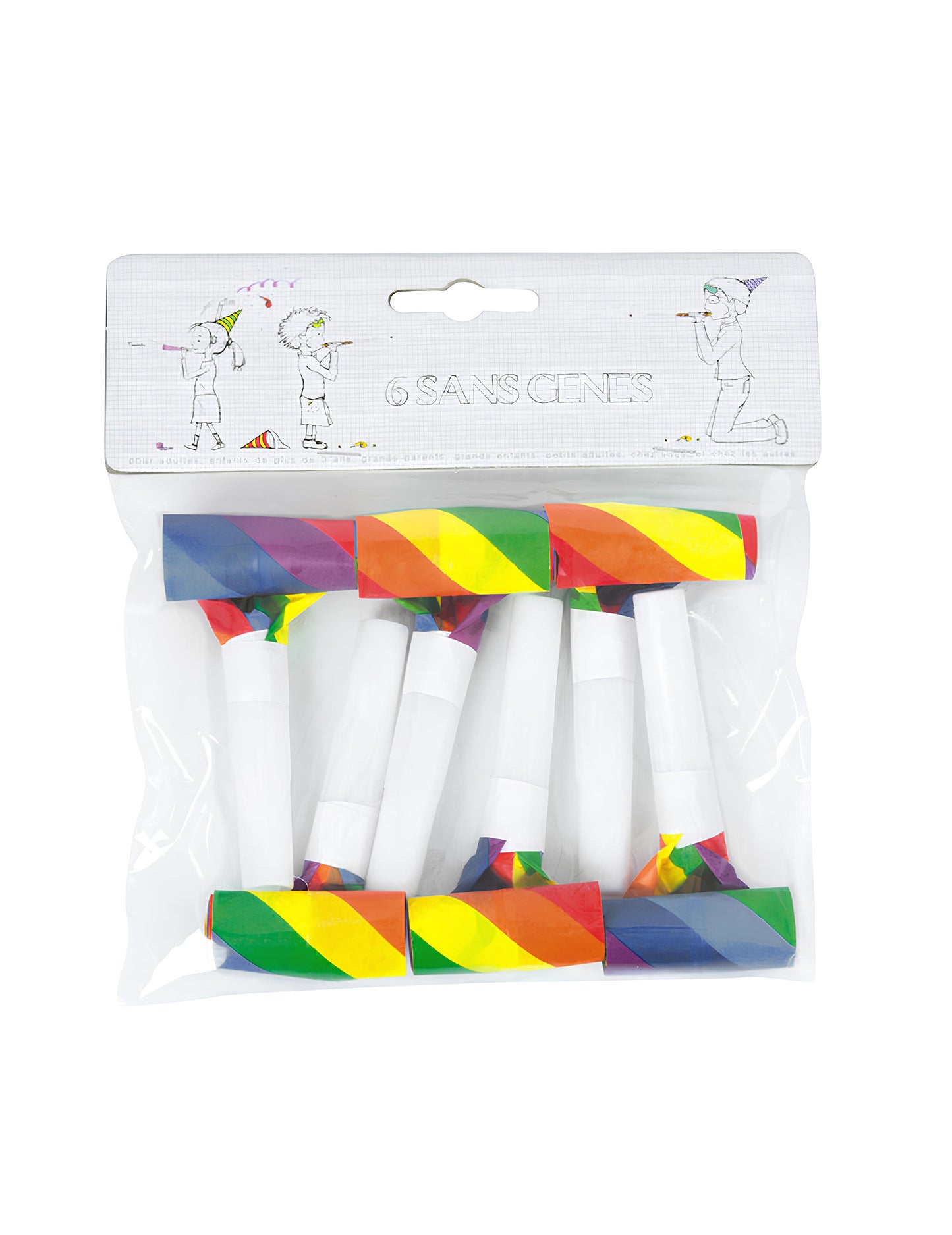 6 Sans-gênes multicolores
