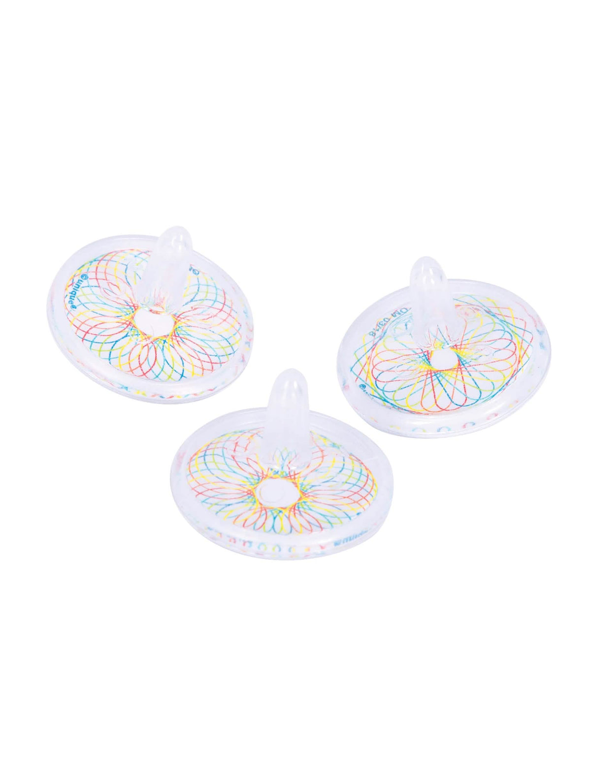 Accesorii piñata toupies spirale pentru copil albe fosforescente
