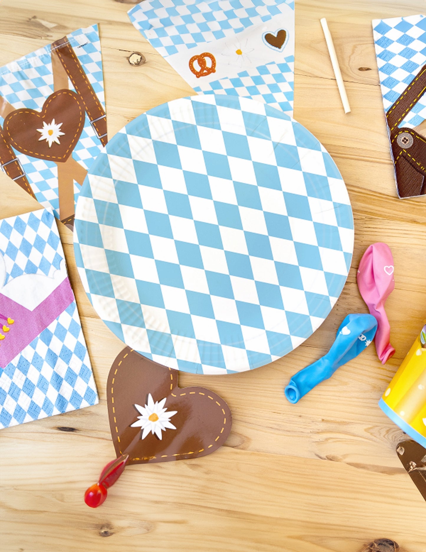 8 farfurii de carton Celebrare bere 23 cm