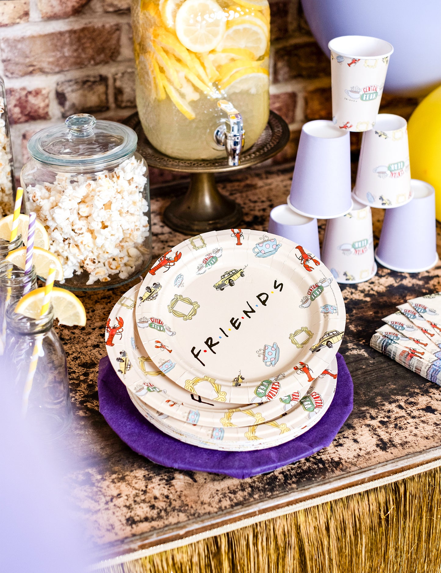 8 prieteni cu carton 23 de farfurii cm