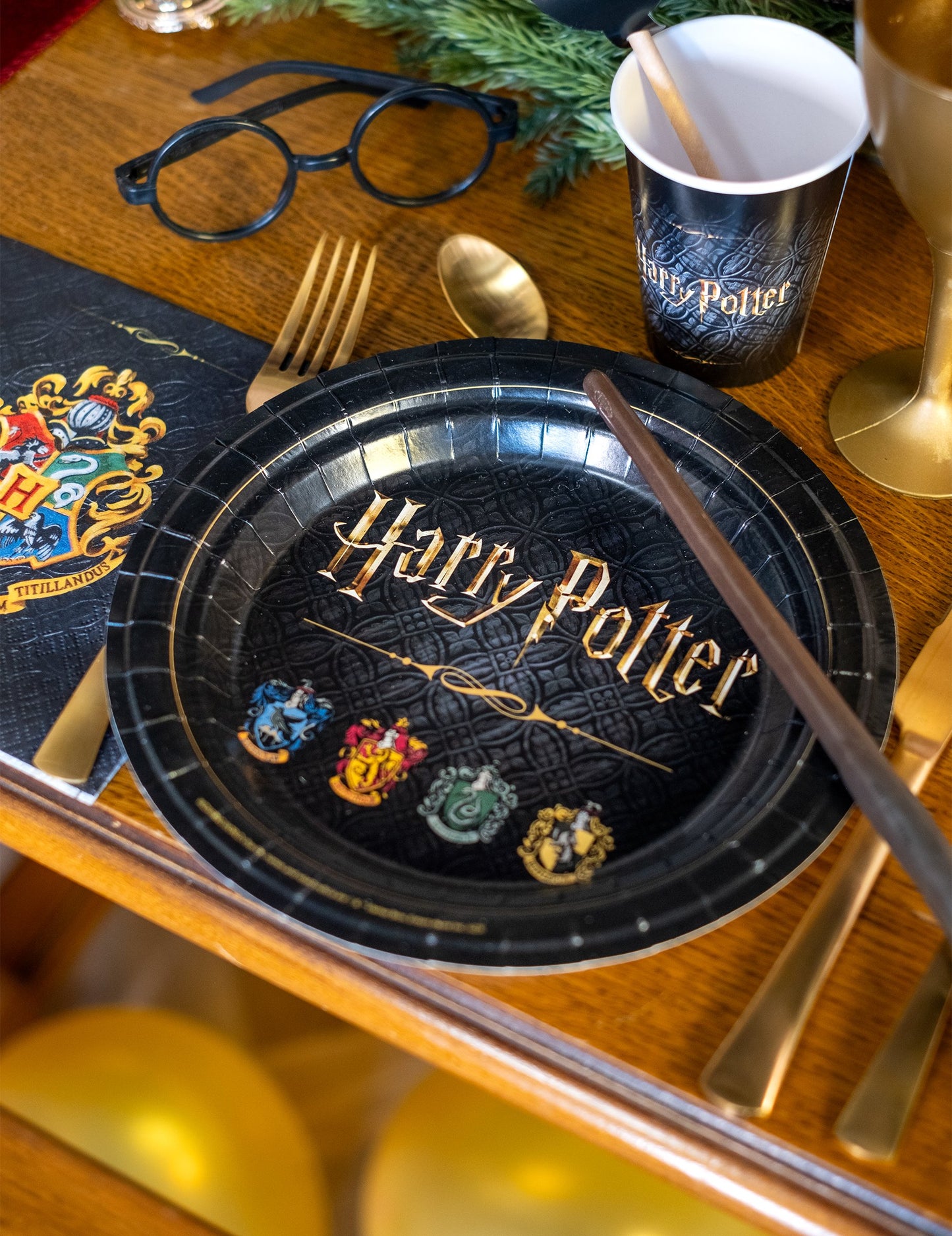 8 farfurii din carton Harry Potter™ 23 cm