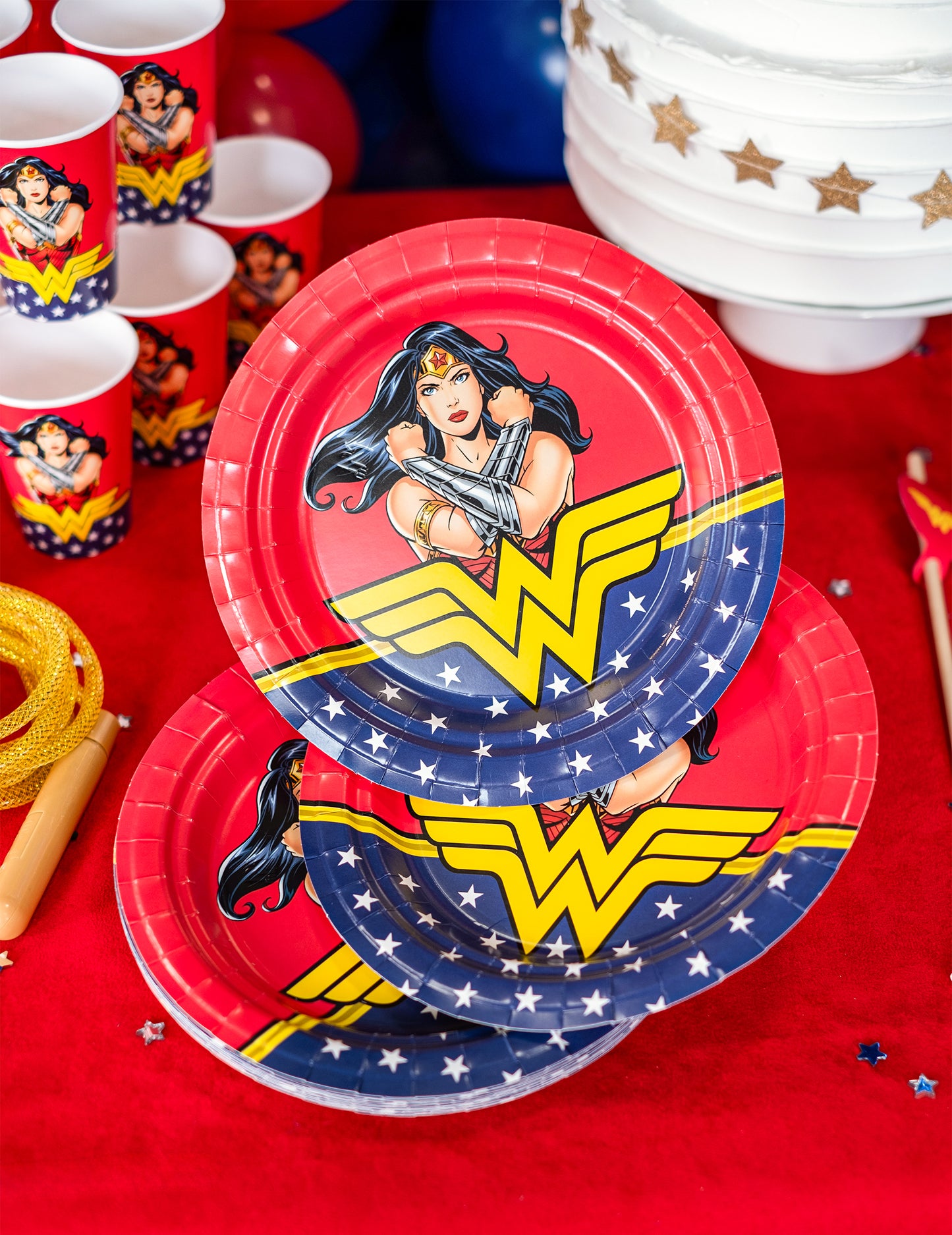 8 plăci de carton Wonder Woman 23 cm