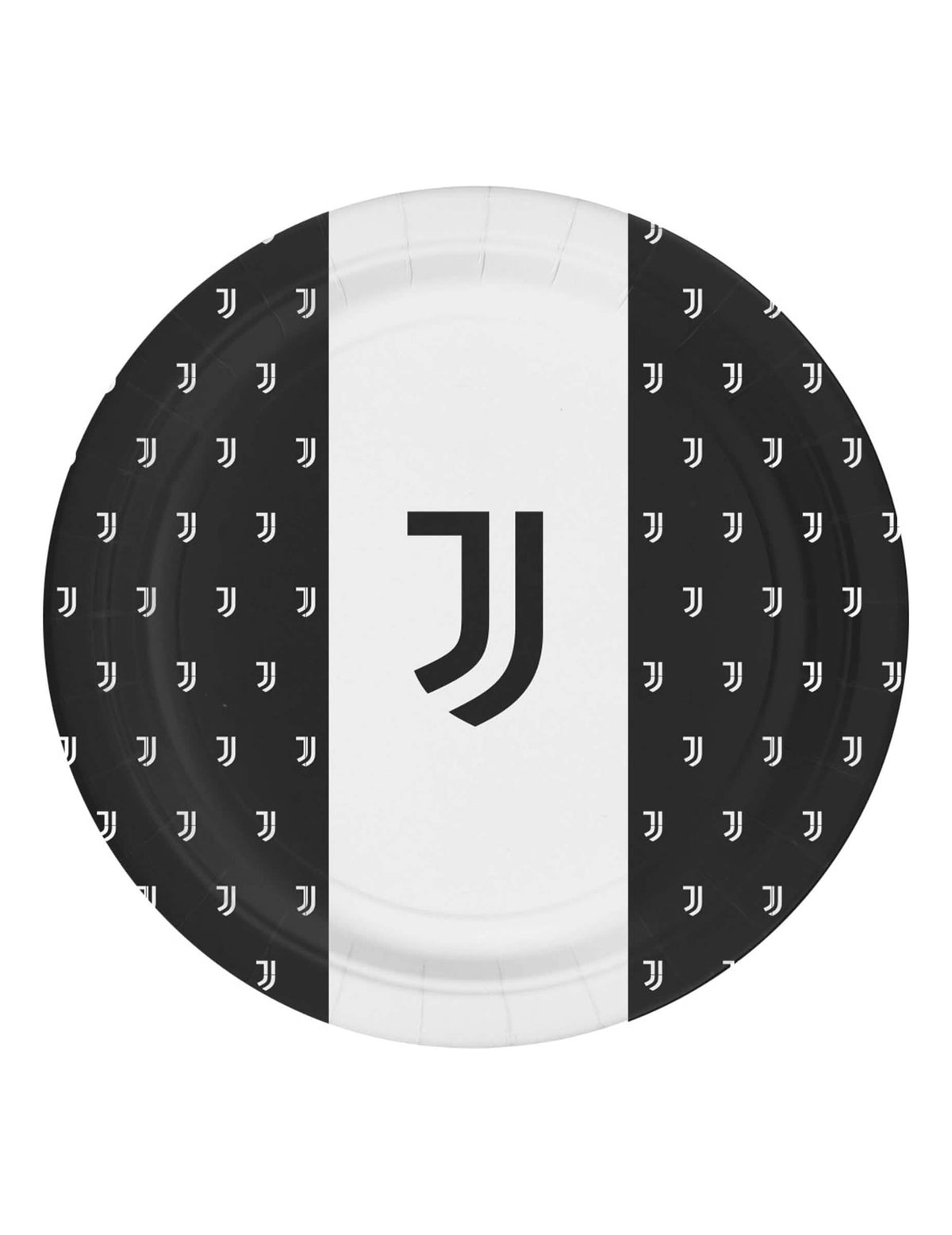farfurii din carton juventus pentru aniversare alb și negru