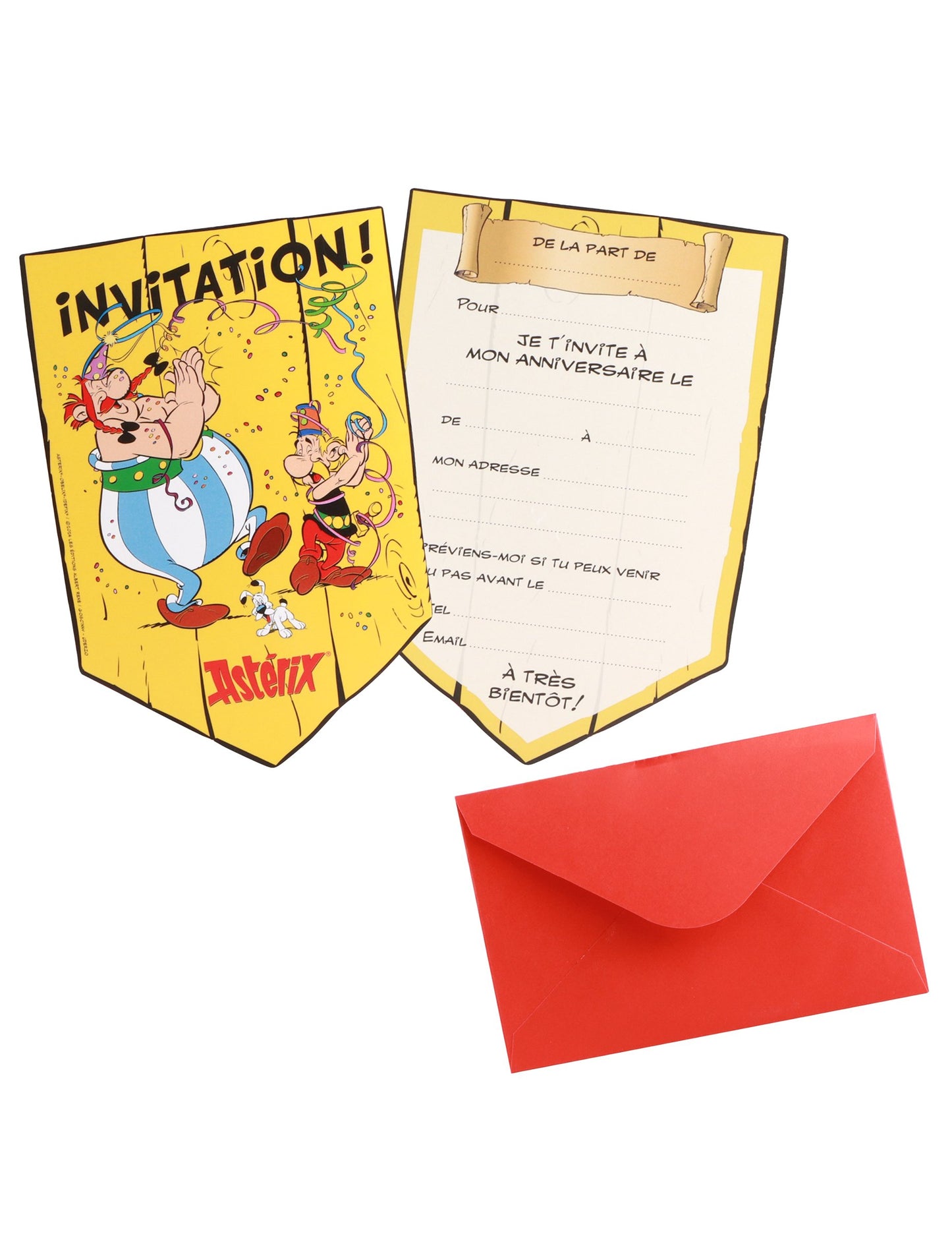 8 cărți de invitație asterix