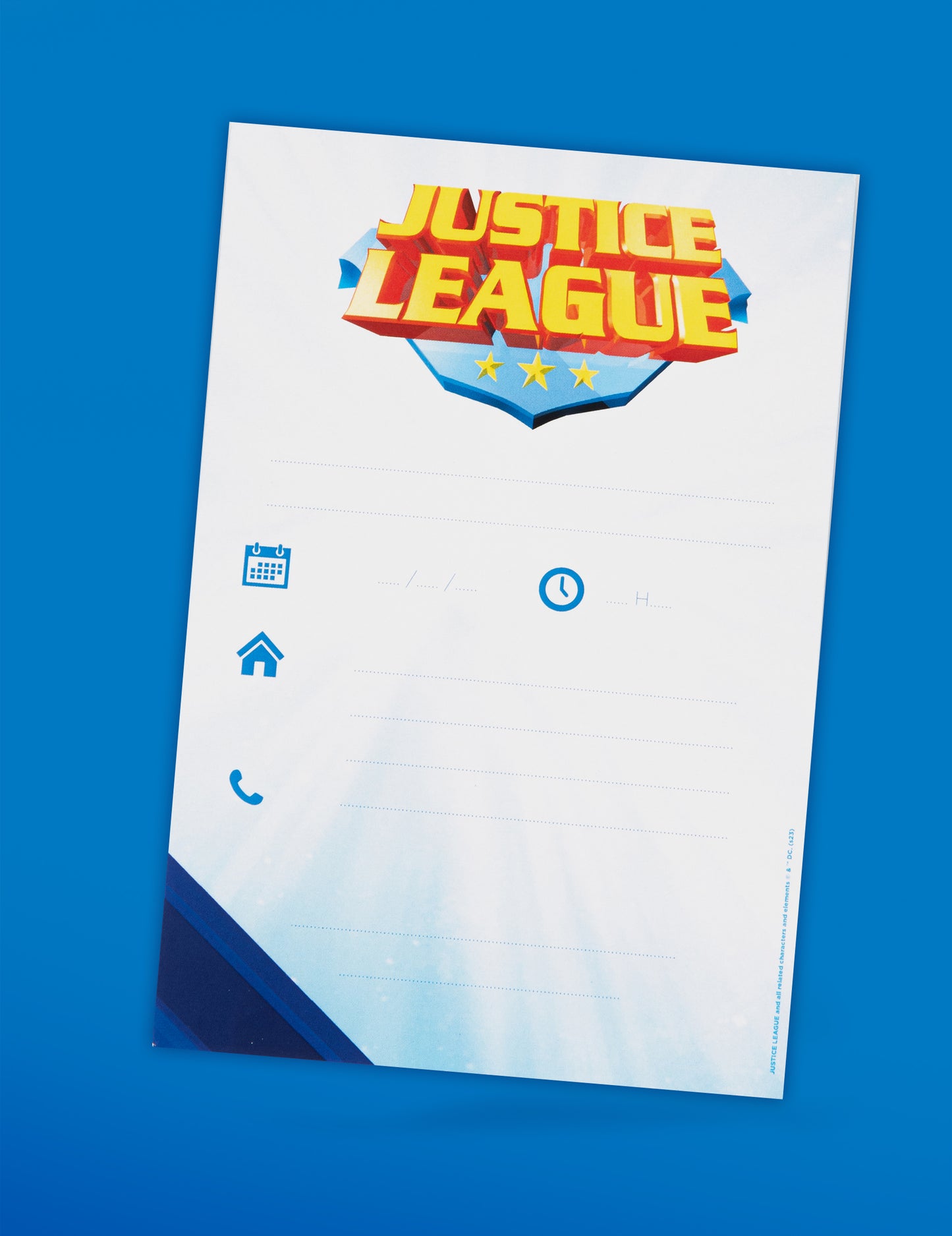 8 cărți de invitație cu Justice Plices League 10x16cm