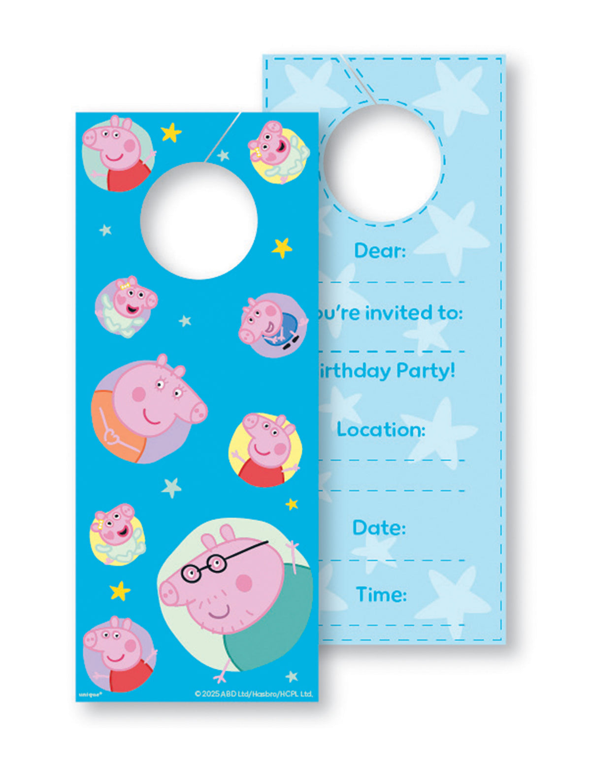 8 Carduri de invitație Peppa Pig™