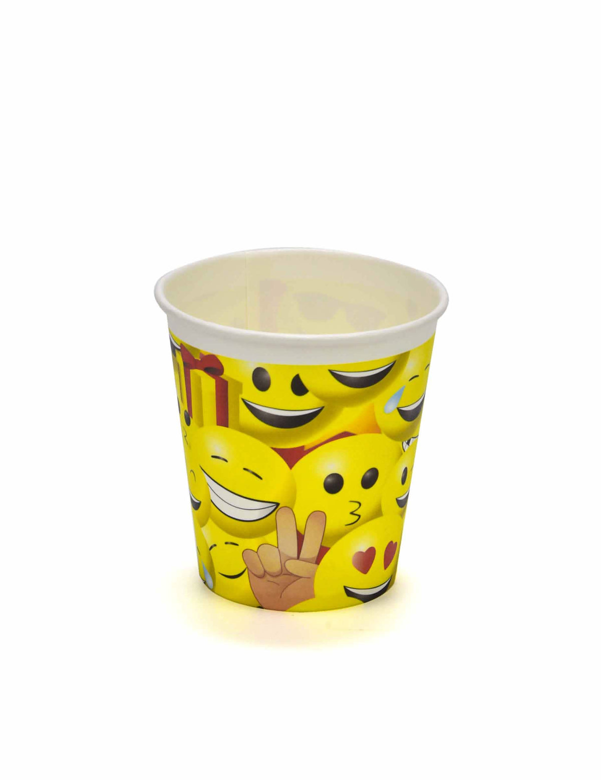 Pahare Imoji galbene cu modele variate de smiley-uri