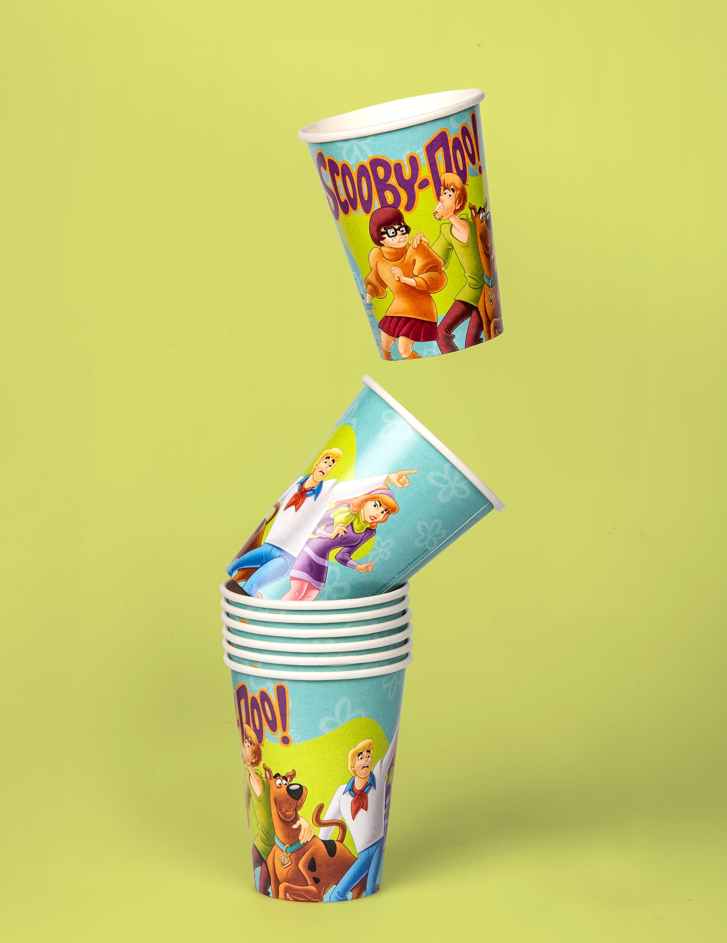 8 cupe de carton scooby-doo 210 ml