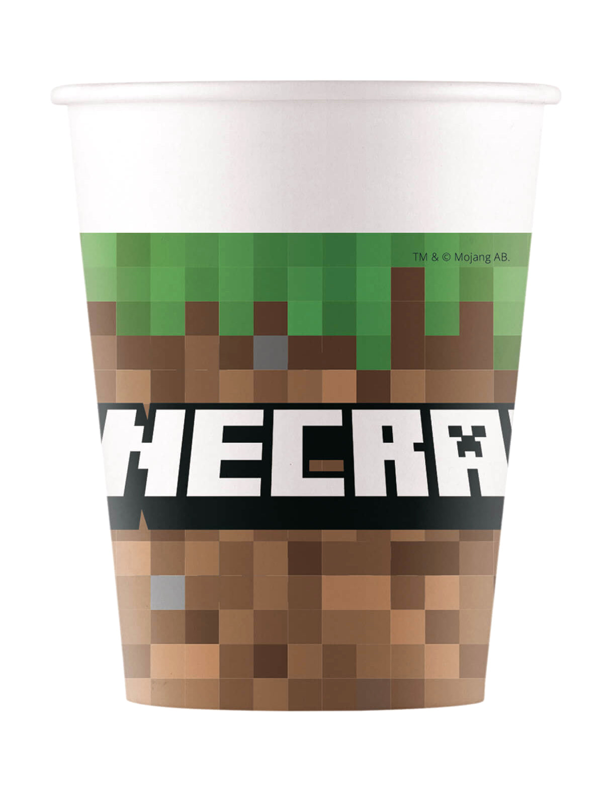 8 pahare de hârtie Minecraft™ de 200 ml