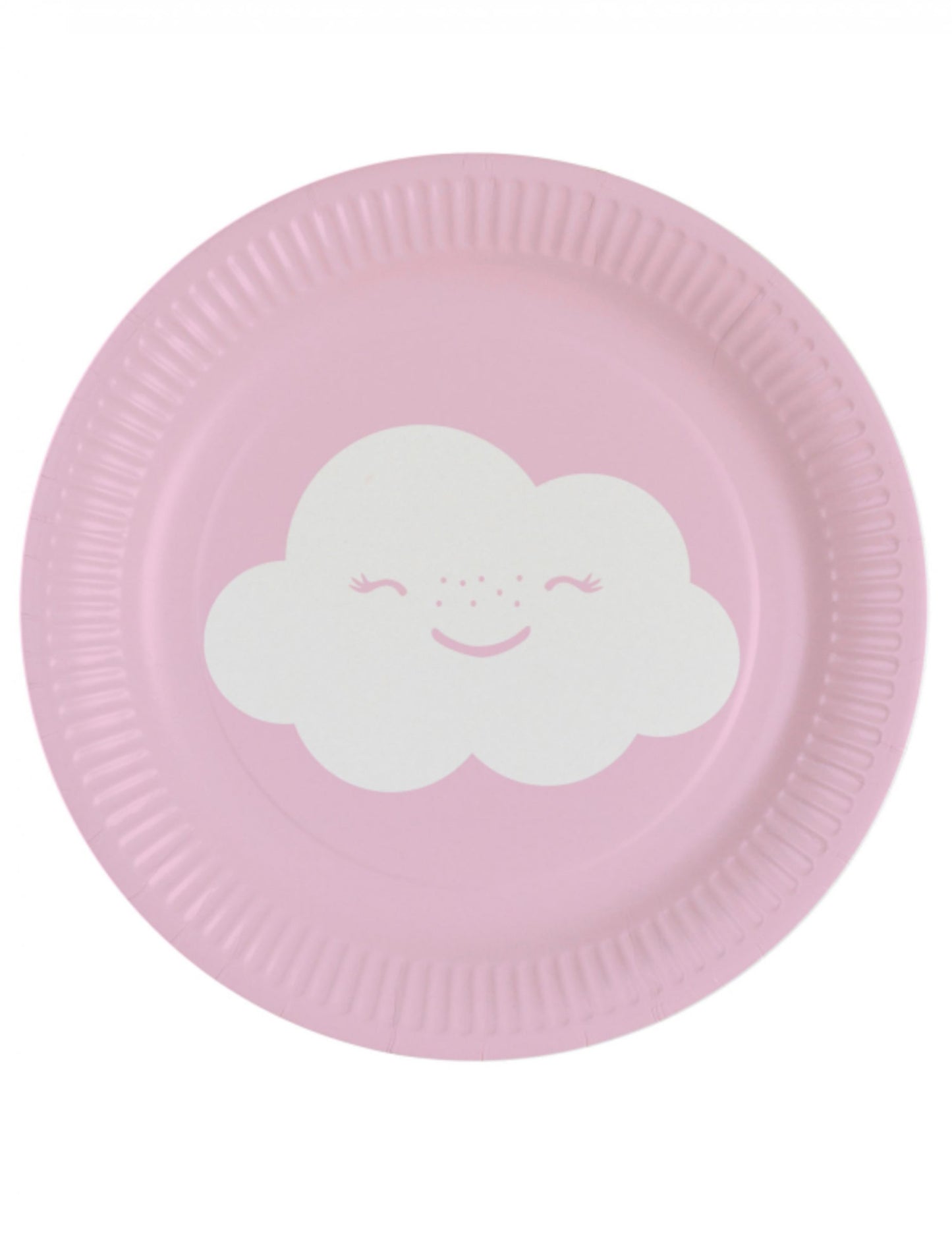 8 farfurii mici de hârtie în formă de nor iridescent 18 cm pentru desert