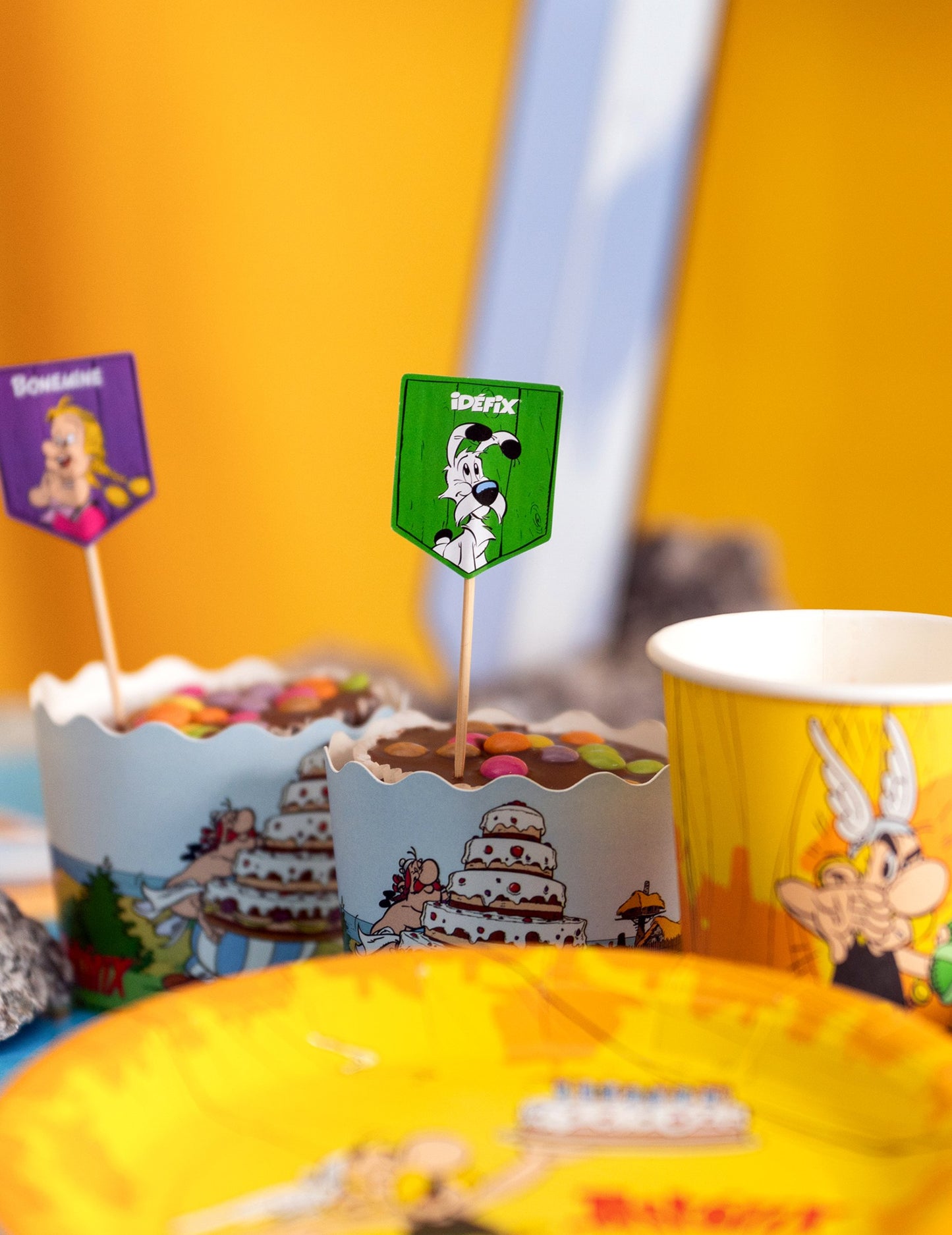 8 vârfuri în cupcakes asterix