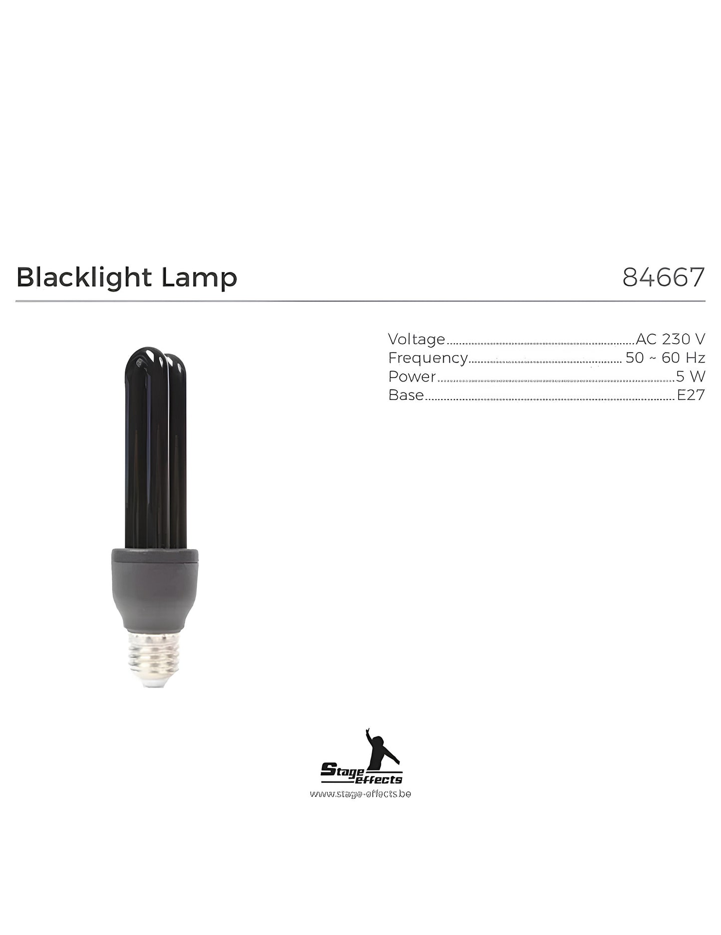 Ampoule Lumière noire E27
