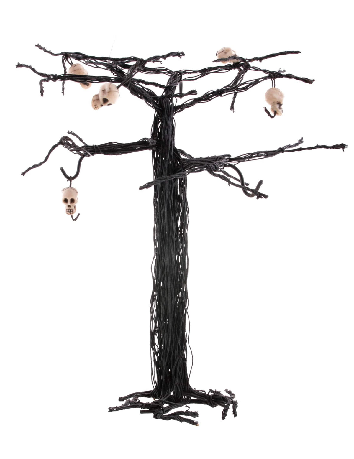 Pom de halloween cu cranii pentru decor alb și negru