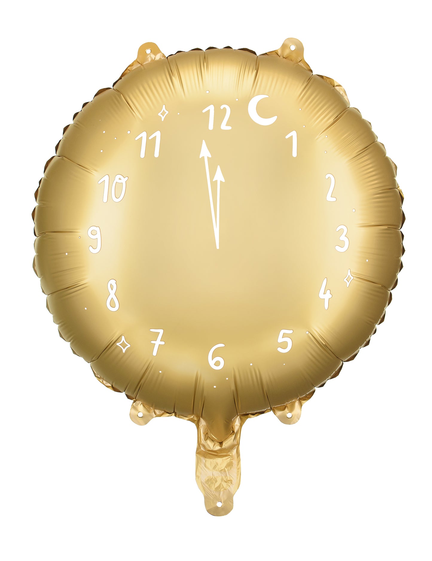 Ceas de aur cu baloane la miezul nopții de 45 cm ceas