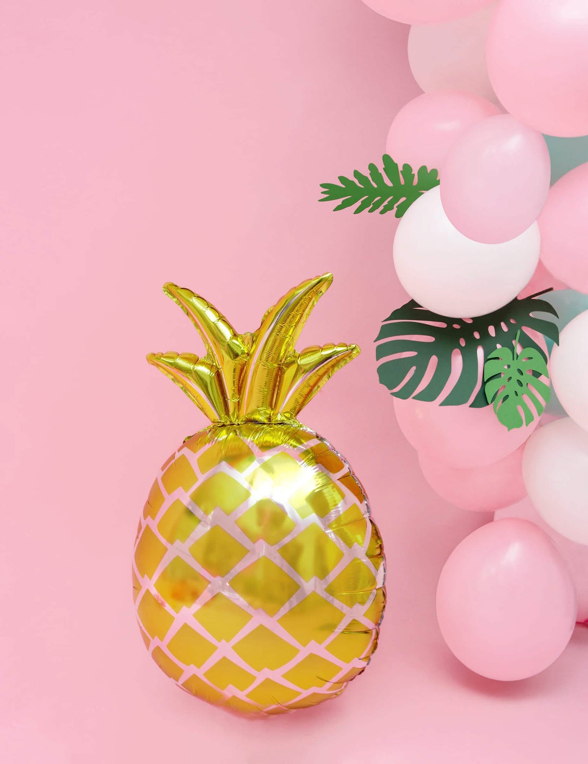 Balon din aluminiu ananas pentru petrecere auriu