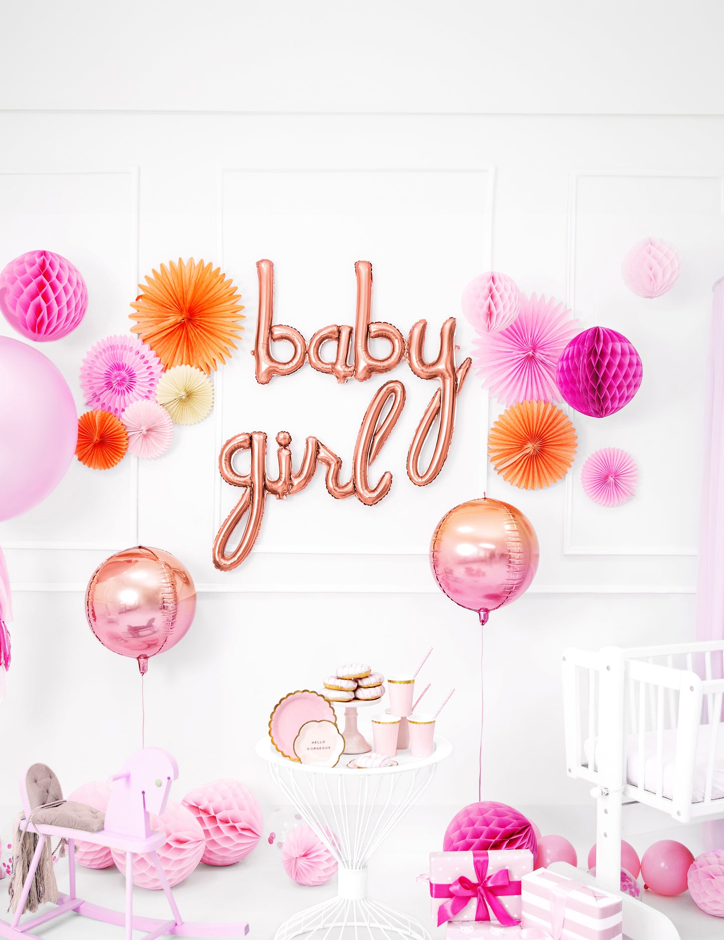 Baby Rose Gold Balon din aluminiu 73,5 x 75,5 cm