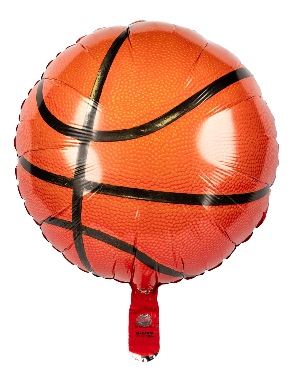 Balon din aluminiu Basketball pentru petrecere portocaliu și negru
