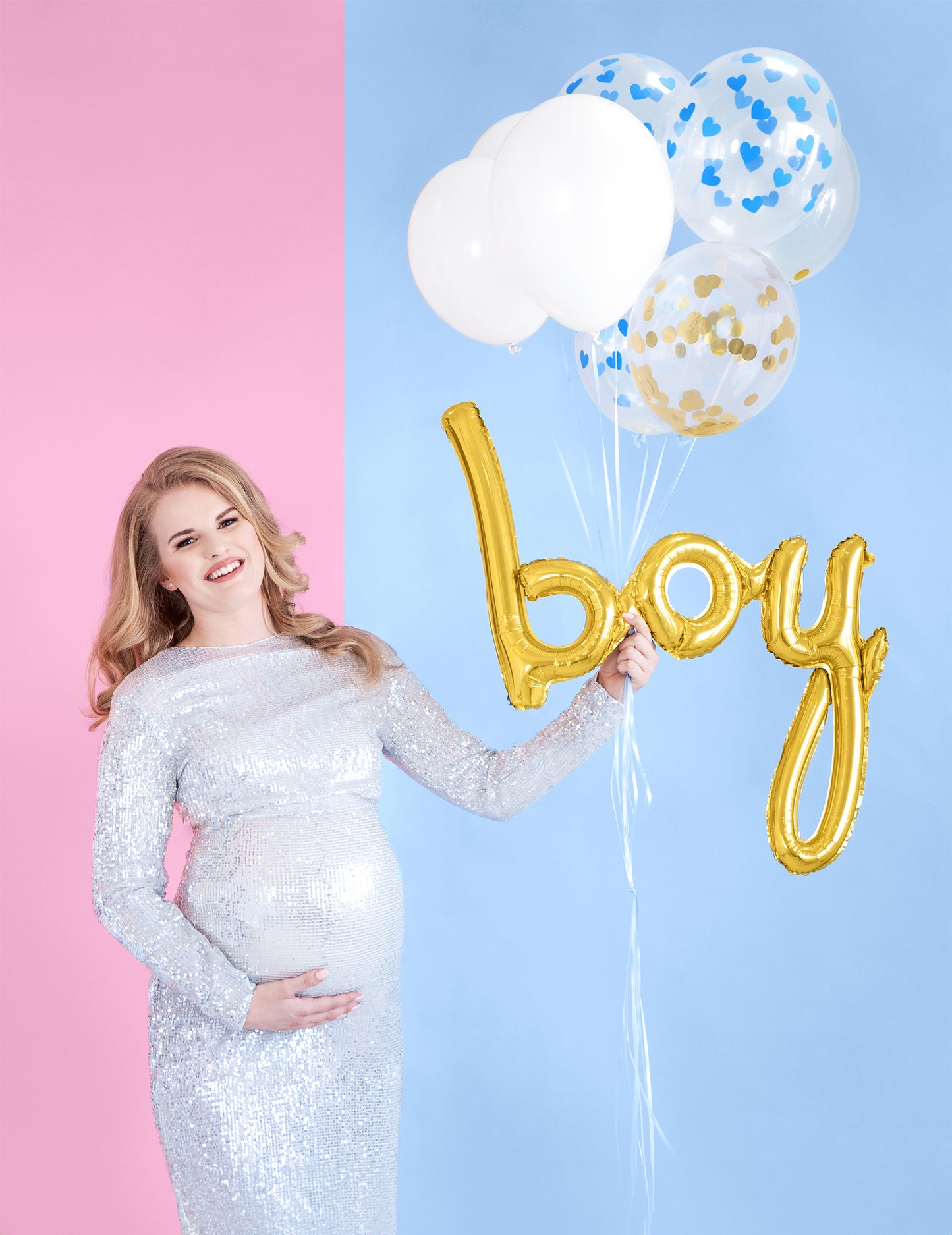 Bilă de aluminiu de aur Golden 63,5 x 74 cm