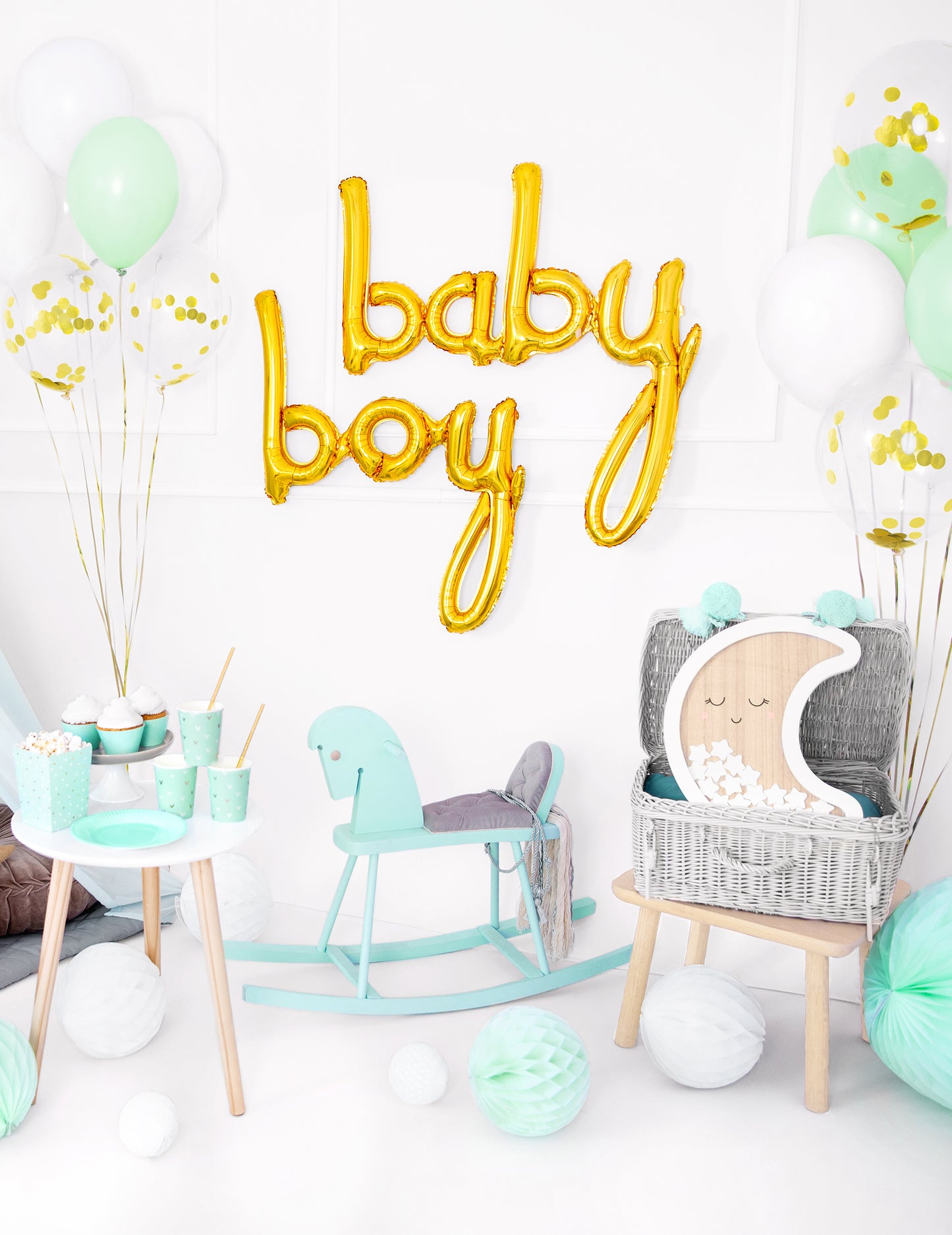 Bilă de aluminiu de aur Golden 63,5 x 74 cm