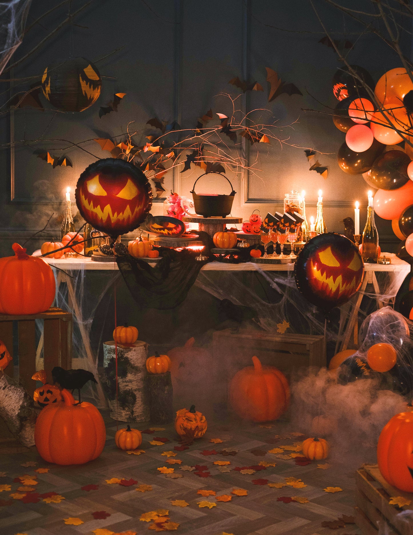 Bilă terifiantă de aluminiu de dovleac 45 cm