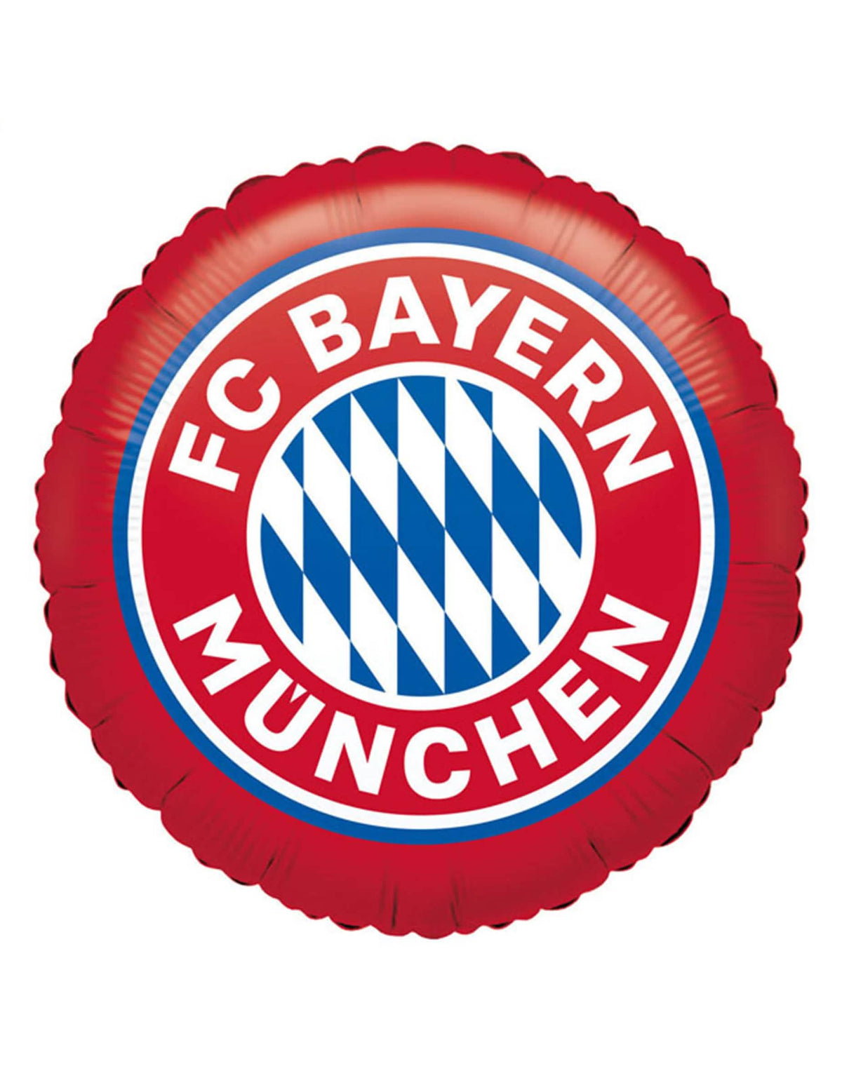 Balon din aluminiu FC Bayern Munich pentru suporter roșu și albastru