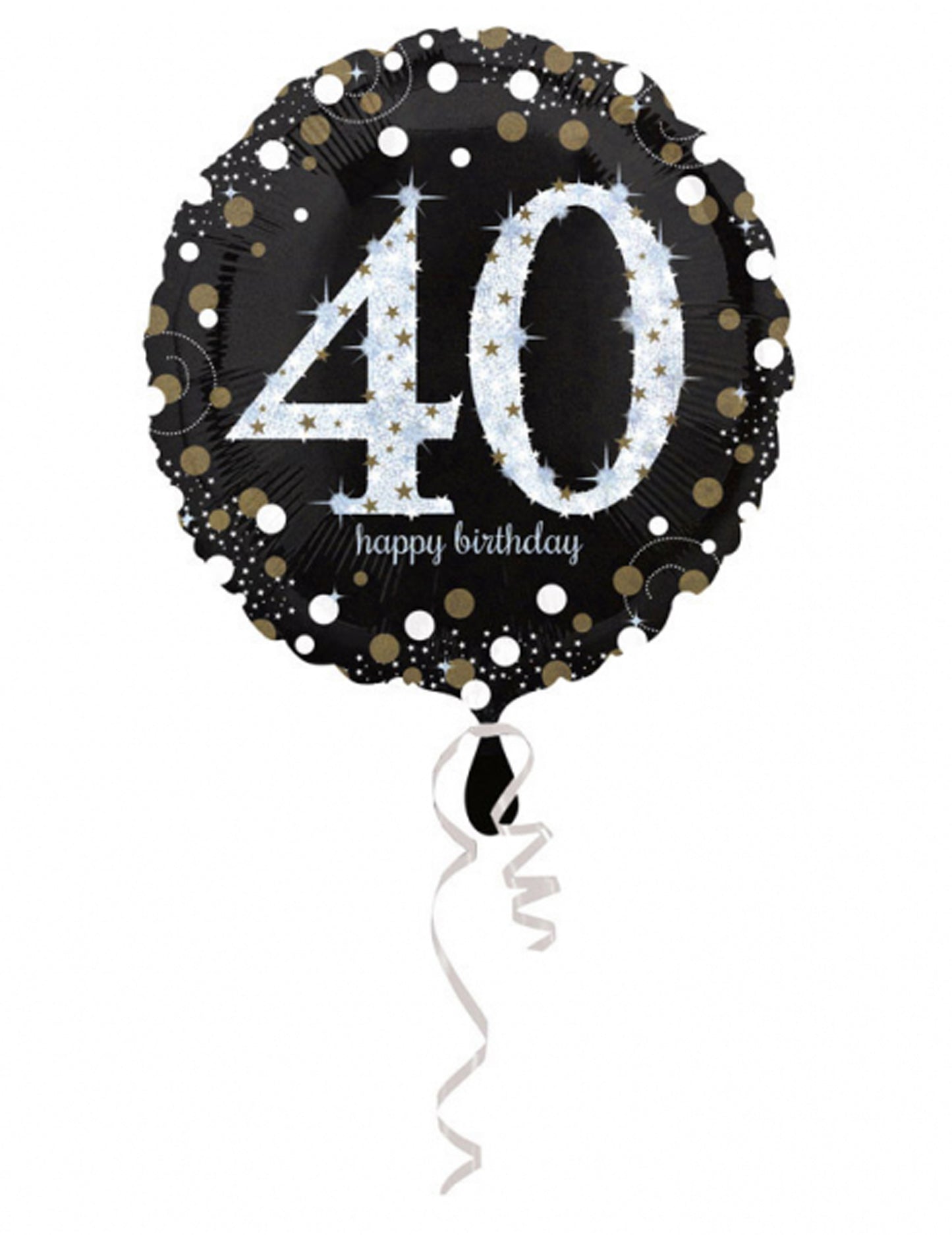 La mulți ani balon de aluminiu scintilant 40 - 43 cm