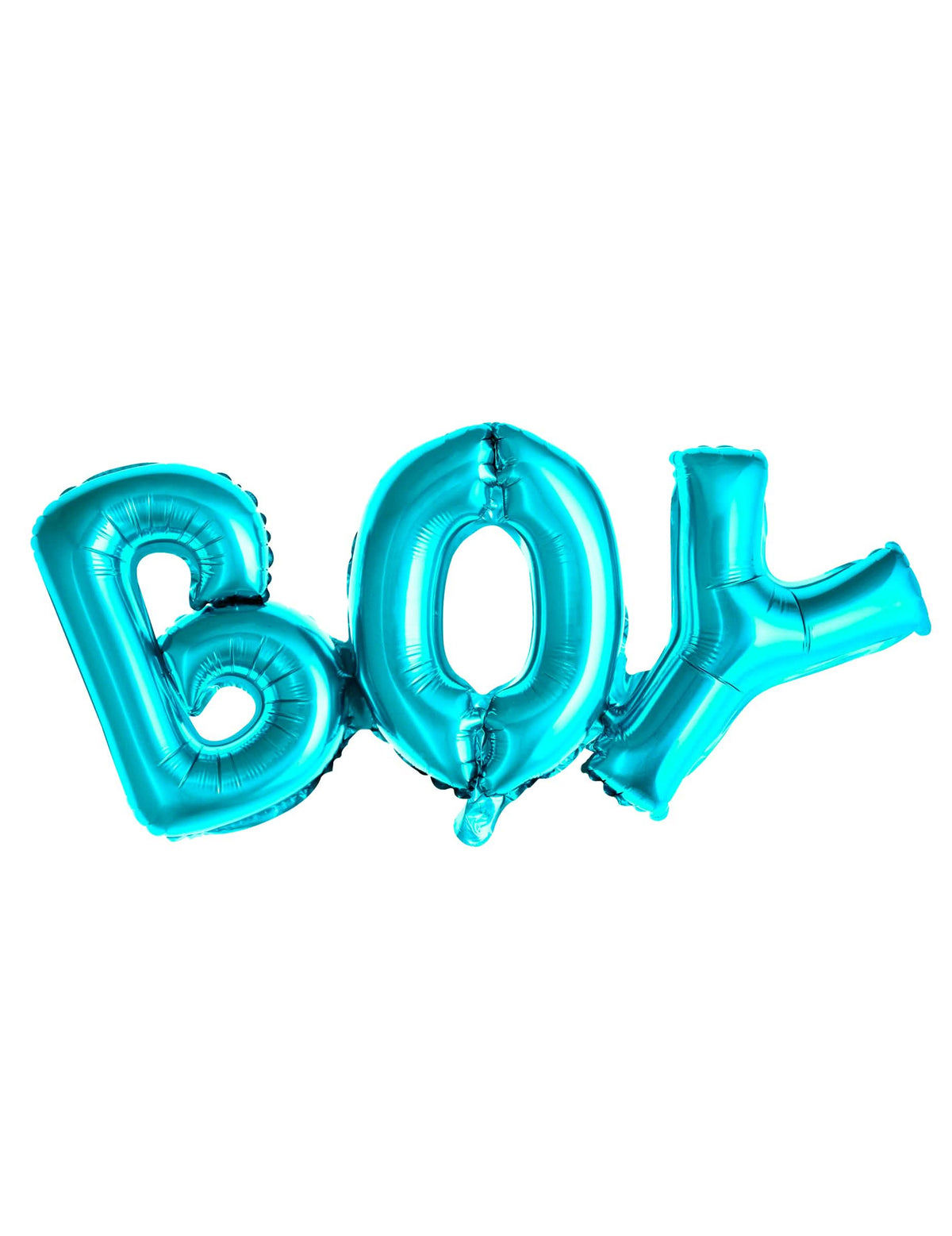 Balon din aluminiu litere boy pentru baby shower albastru