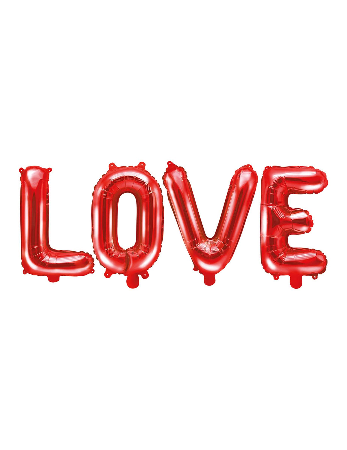 Balon din aluminiu litere LOVE pentru nuntă roșu