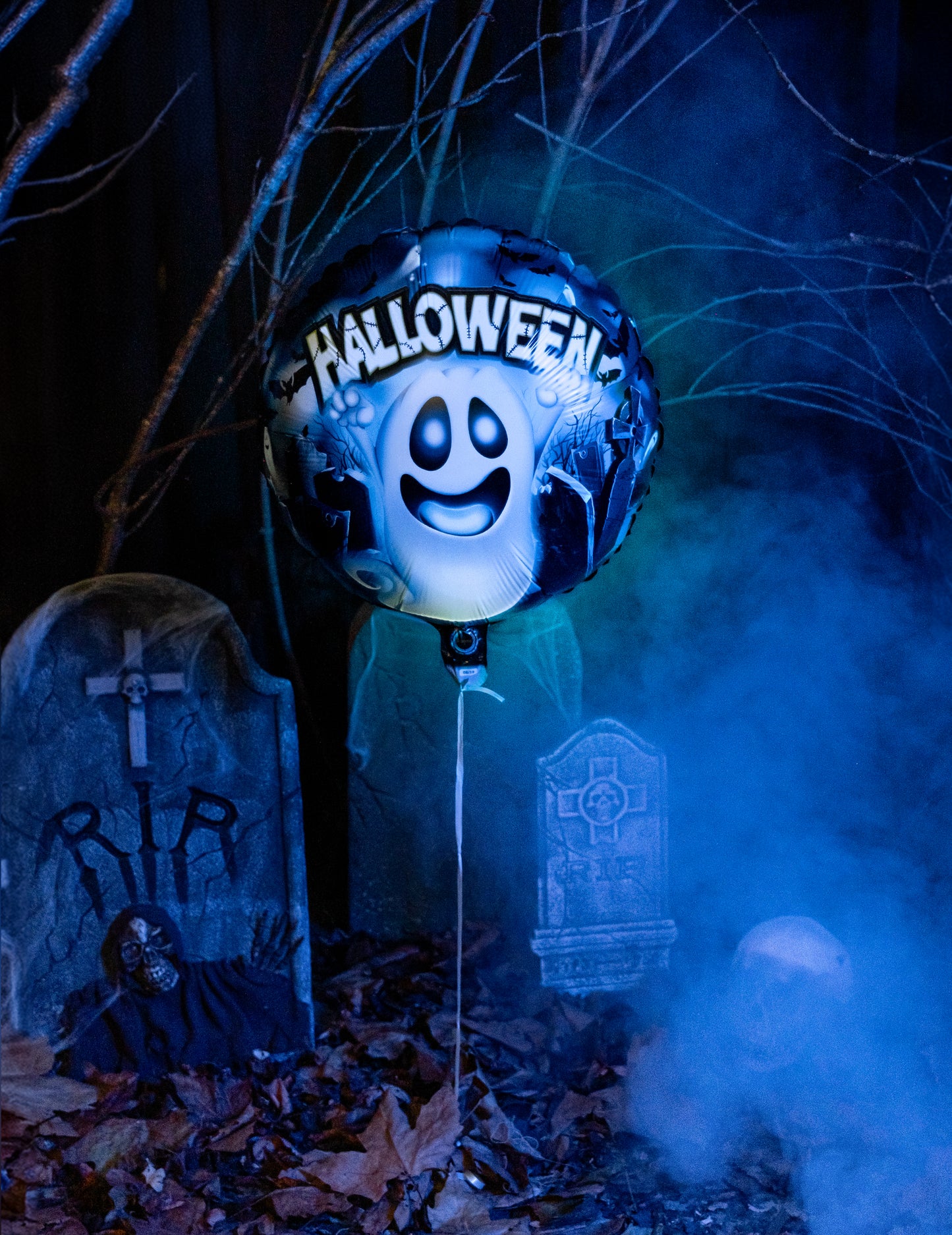 Balloon luminos din aluminiu Phantom Illooms 55 cm