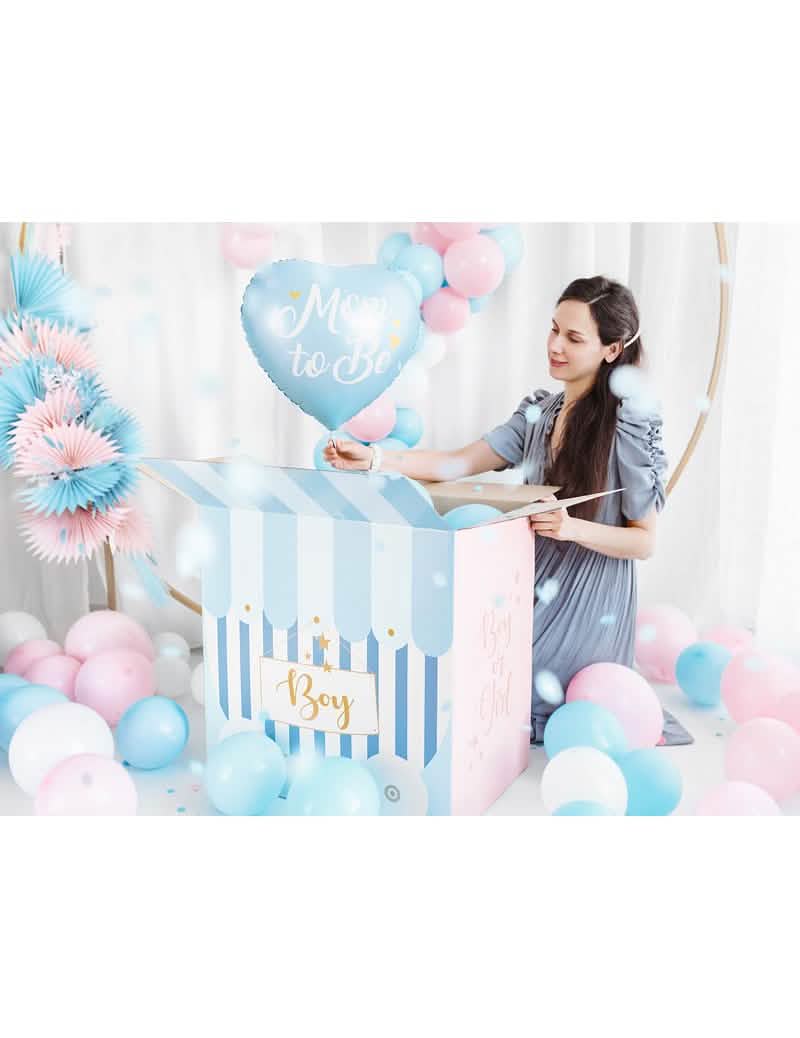Scenariu cu cutie surpriză a balonului din aluminiu Mom to be