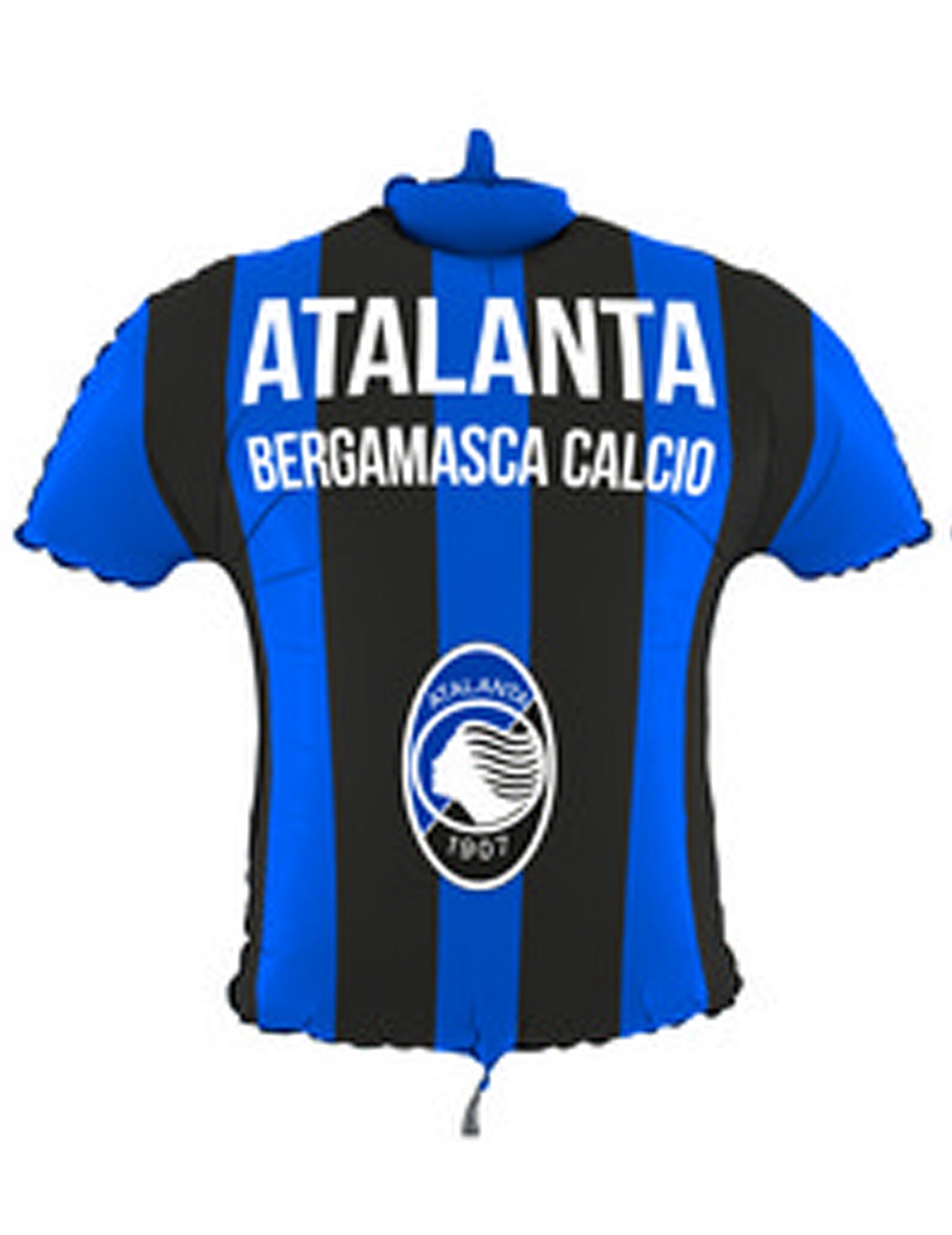 Ballon en aluminium maillot Atalanta™ blanc et bleu