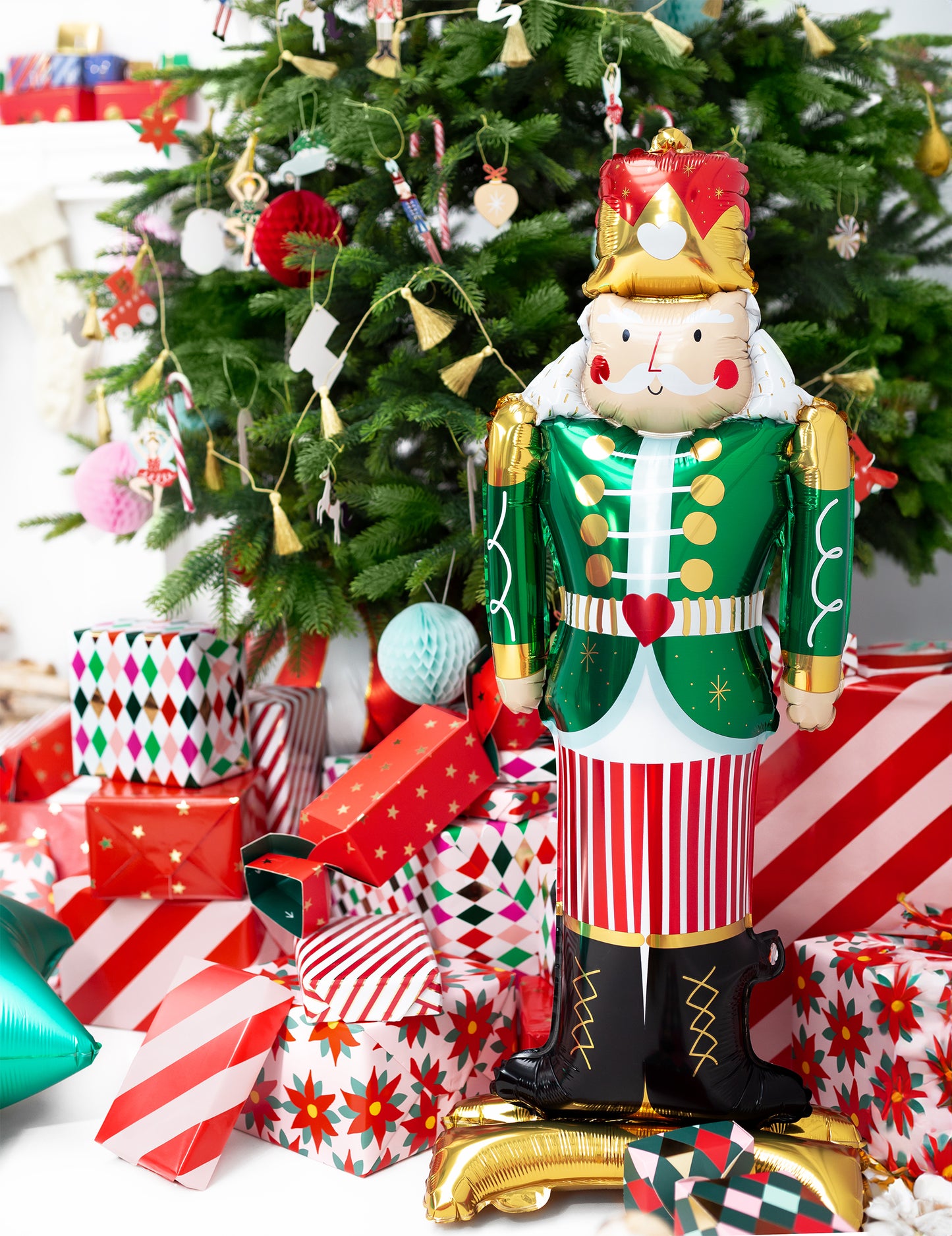 Nutcracker Giant Aluminum Balloon de Crăciun 34 x 85 cm