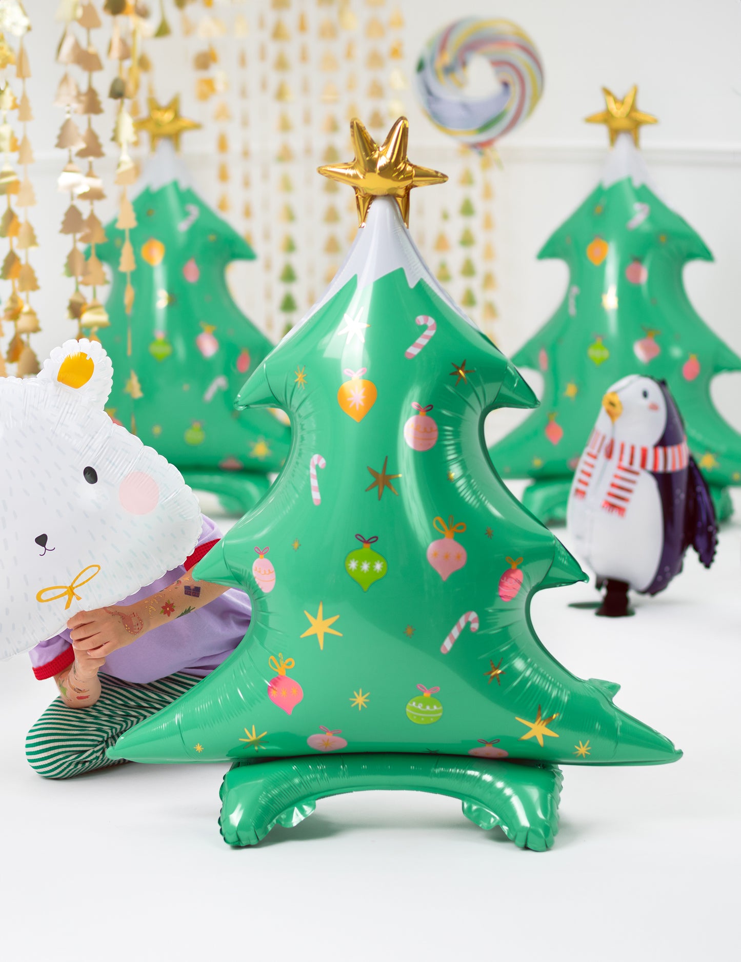 Aluminiu de Crăciun din aluminiu uriaș 78 x 94 cm