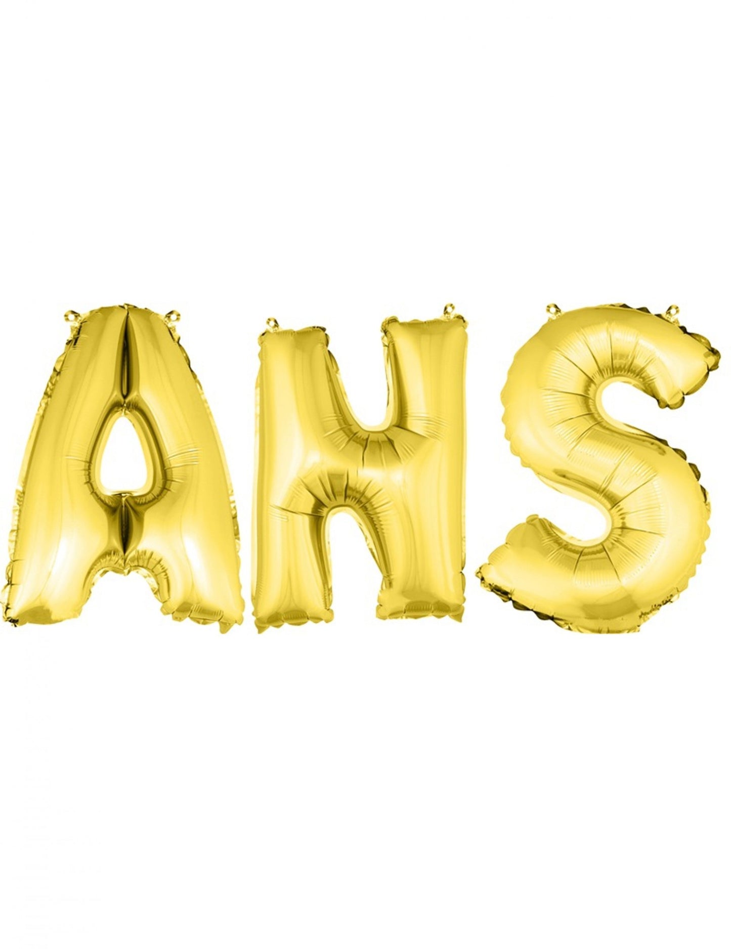 Ballons aluminium lettres ANS pour anniversaire dorés