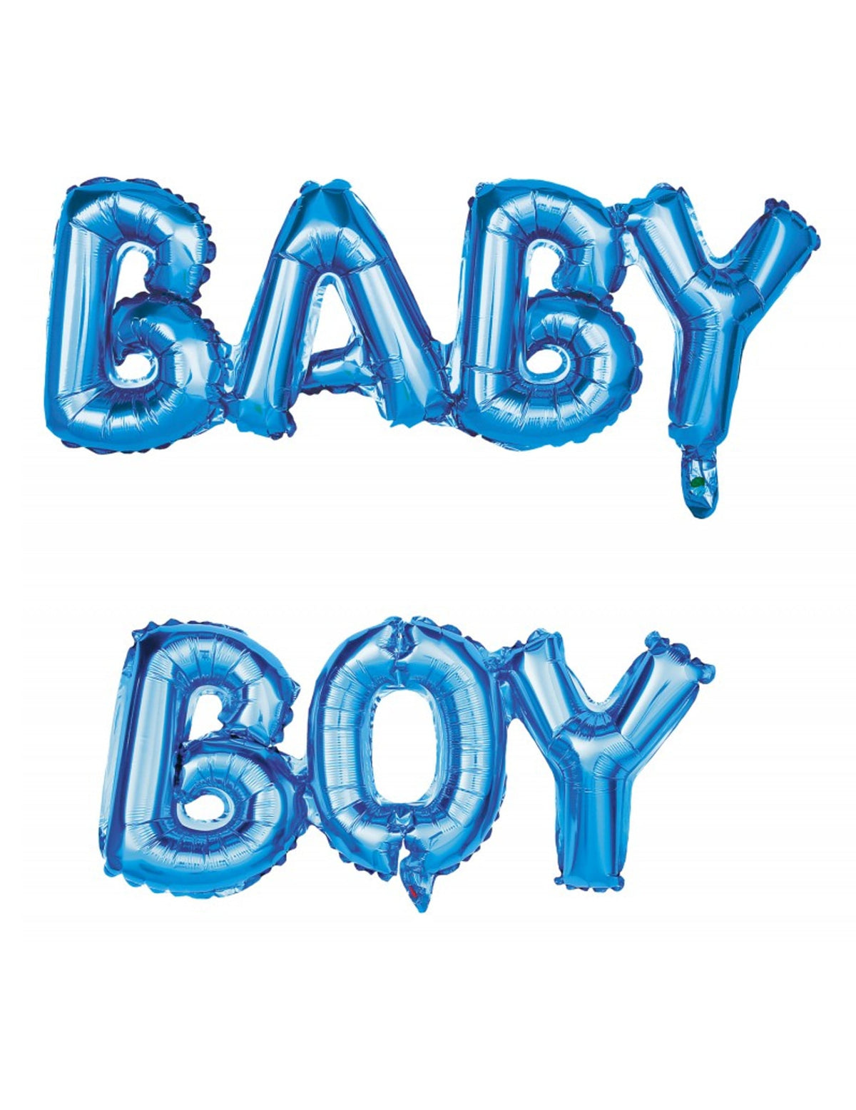 Baloane din aluminiu litere baby boy pentru baby shower albastru